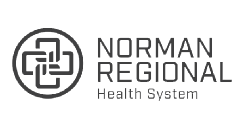 Norman Regional Health System logo with interlocking geometric symbol