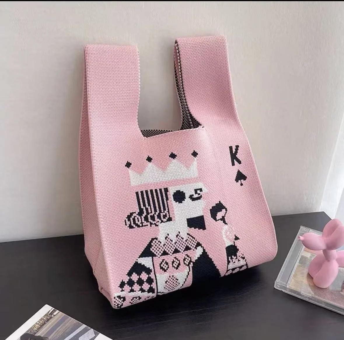 Royal Flush Knit Tote