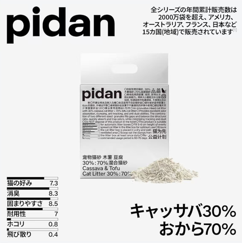 PIDAN猫用トイレ砂