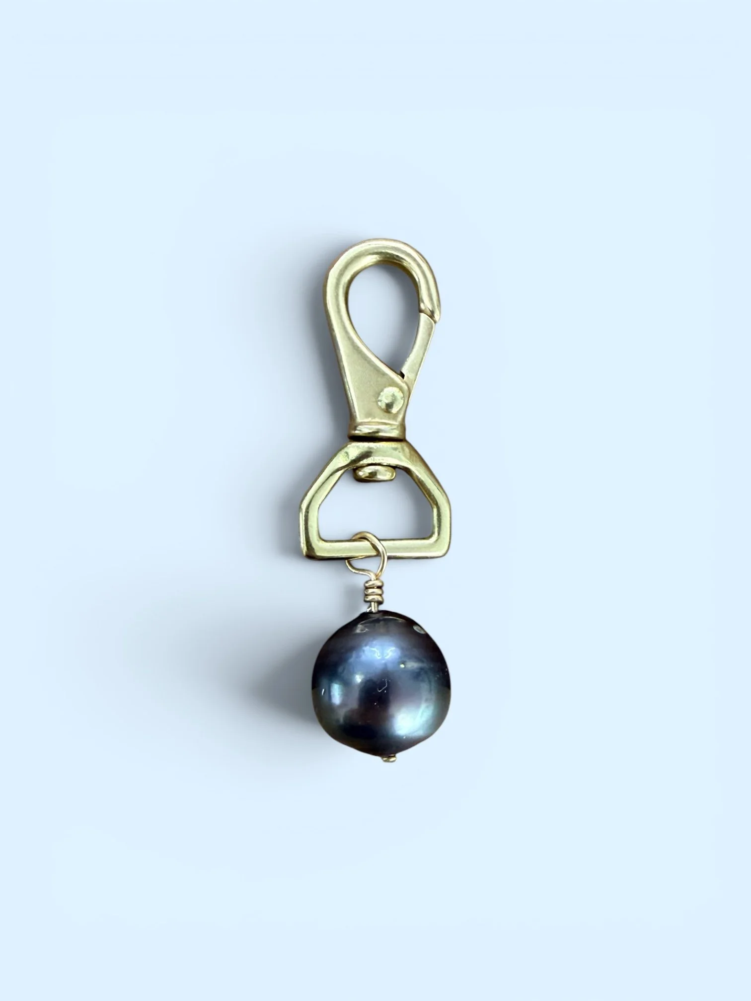 14mm Tahitian Pearl on Brass Lobster Clasp
