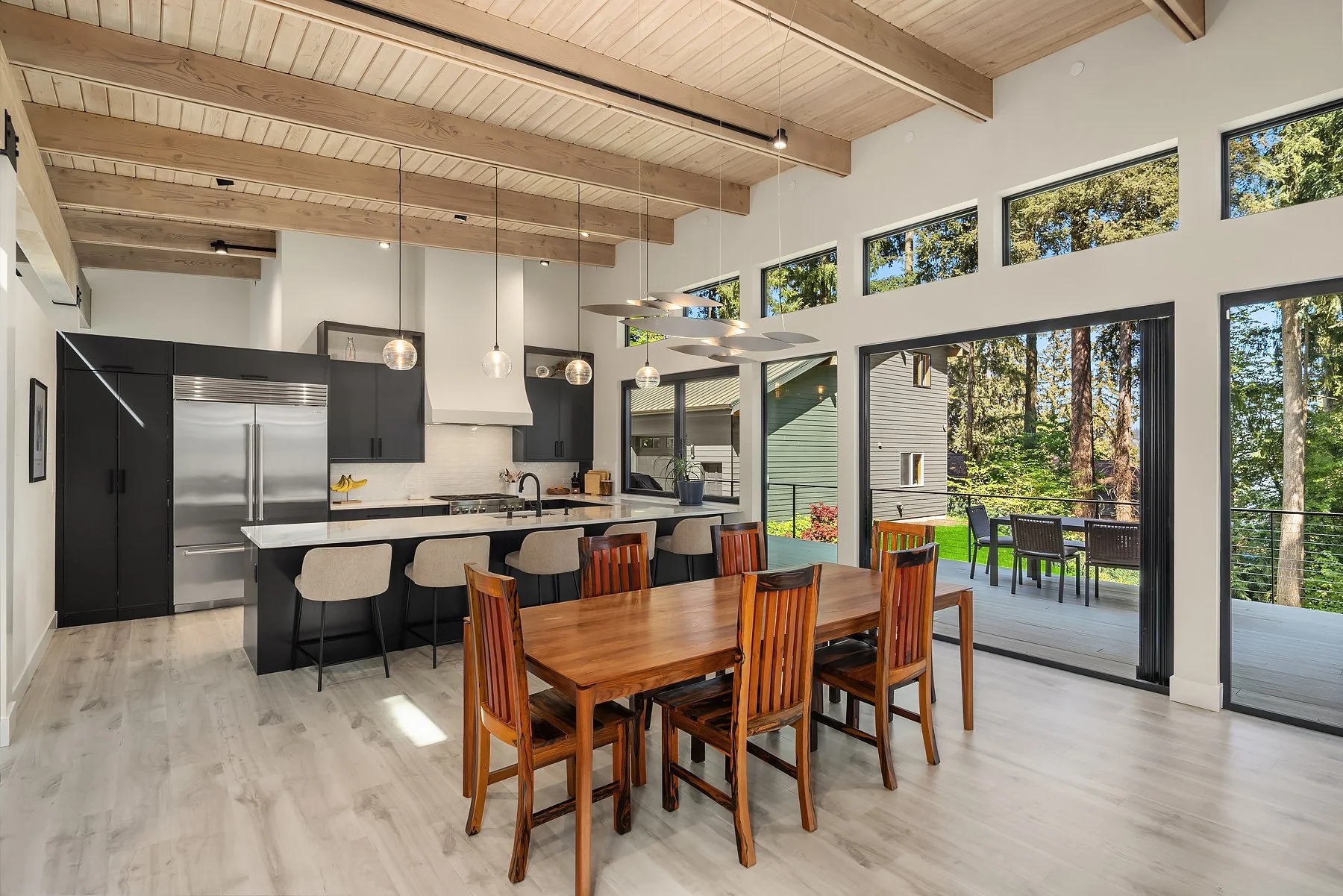 Chef's kitchen situated in the heart of the living space - allowing togetherness 