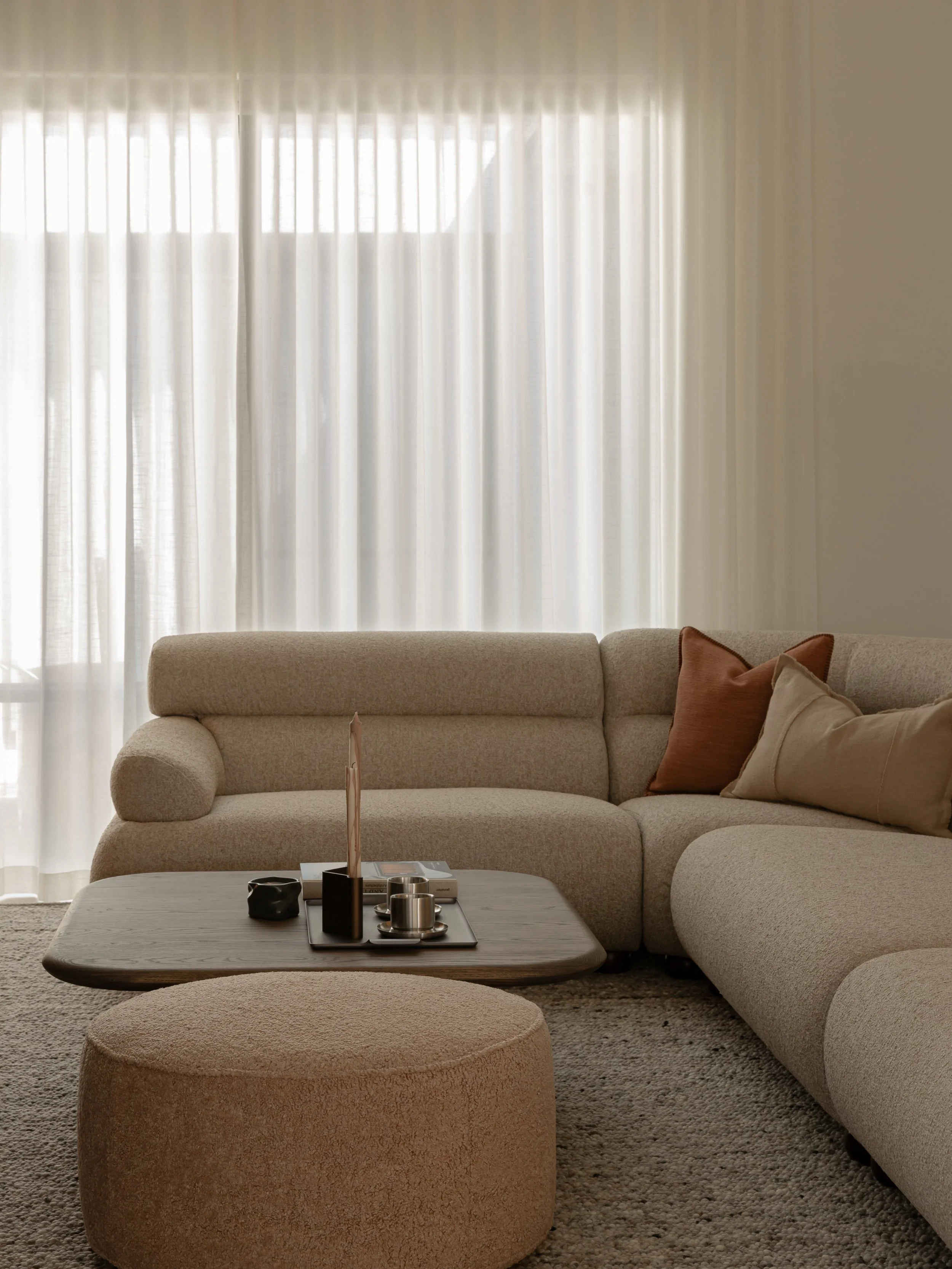 There&rsquo;s something special about a piece designed exactly for its place.

In this Interiors project, Kellie worked with @granitelane to create a sofa specifically for the living space, customising the size, shape and fabric to work with both the