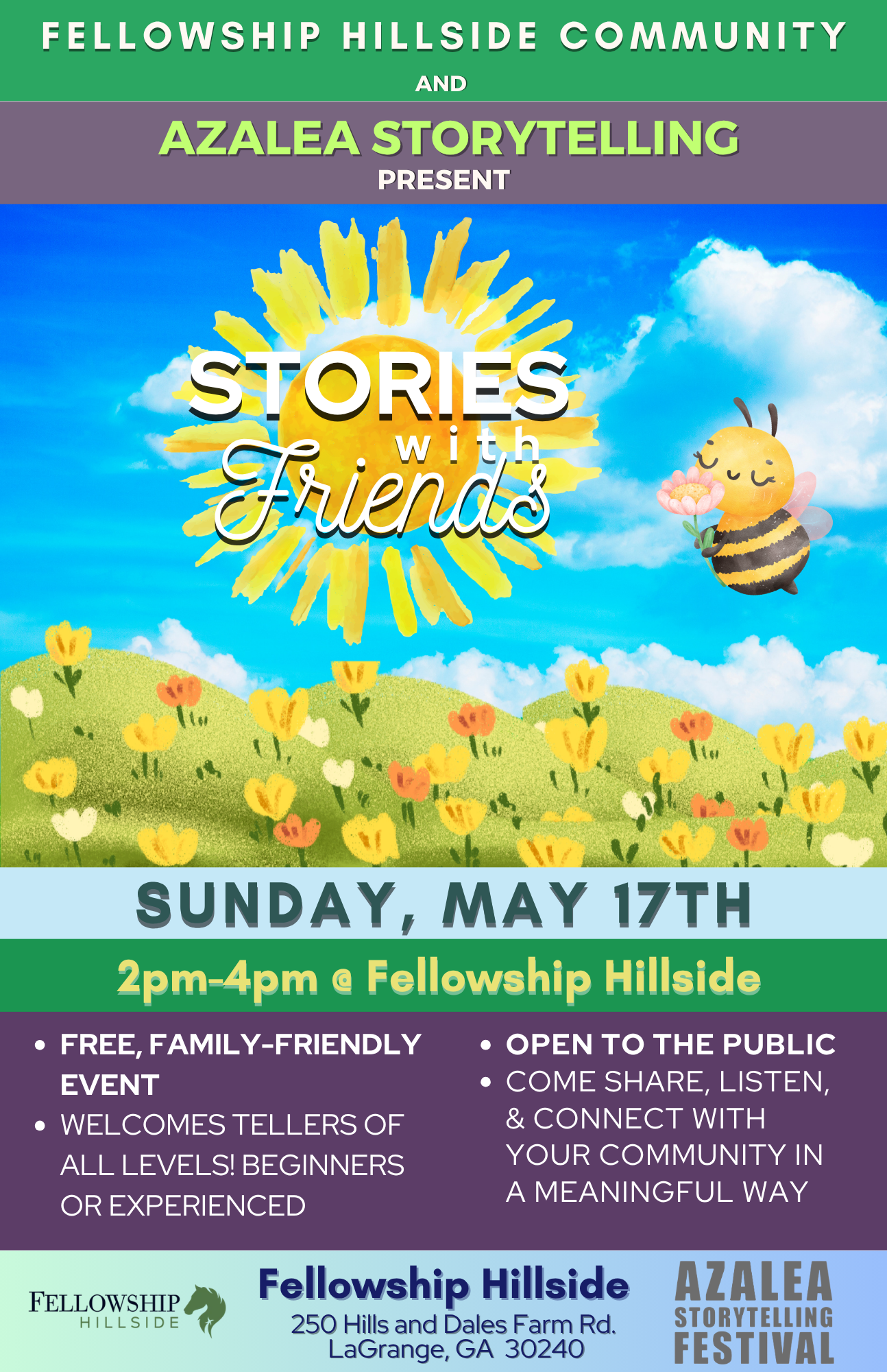 Stories with Friends- Fellowship Hillside 