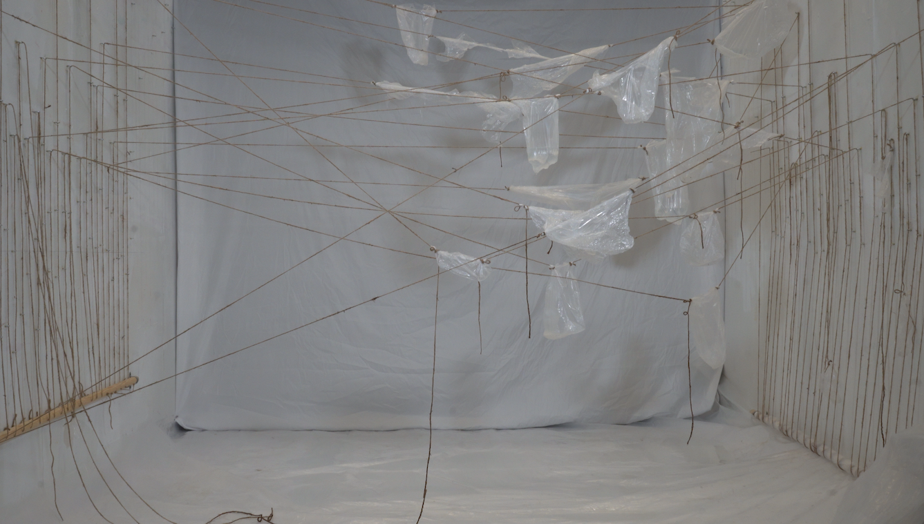 Tension No. 1, Plastic, Wood, Rope, Rotary Motor, 2025