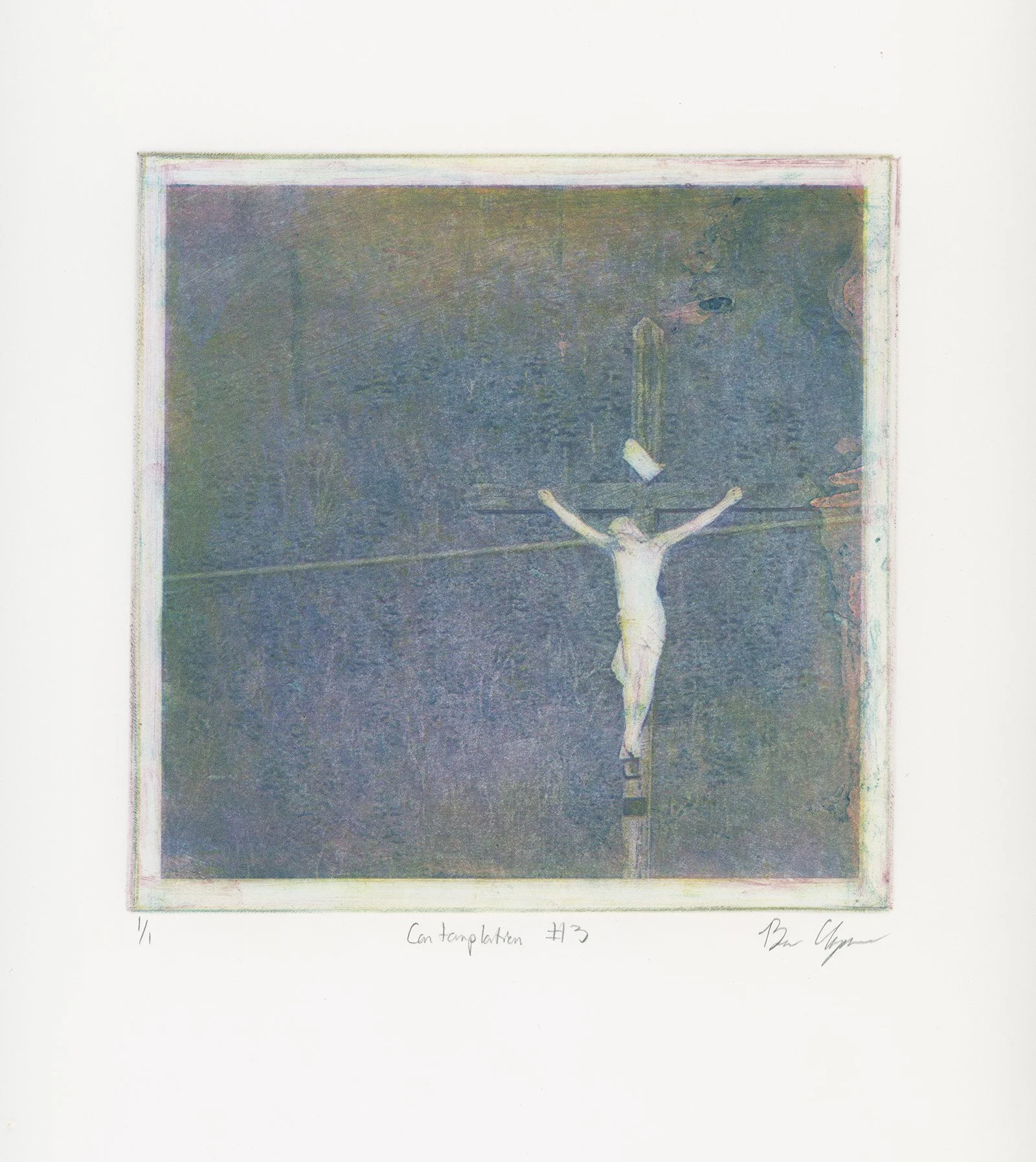 Contemplation #3, Etching, 2023