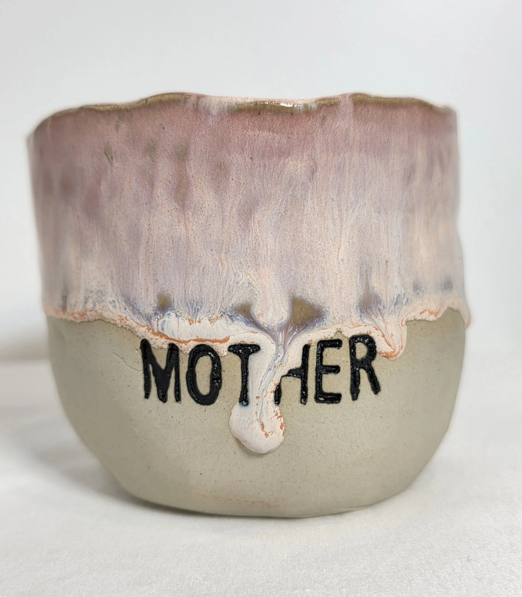 Mother Fucker Latte Bowl - Pale Pink