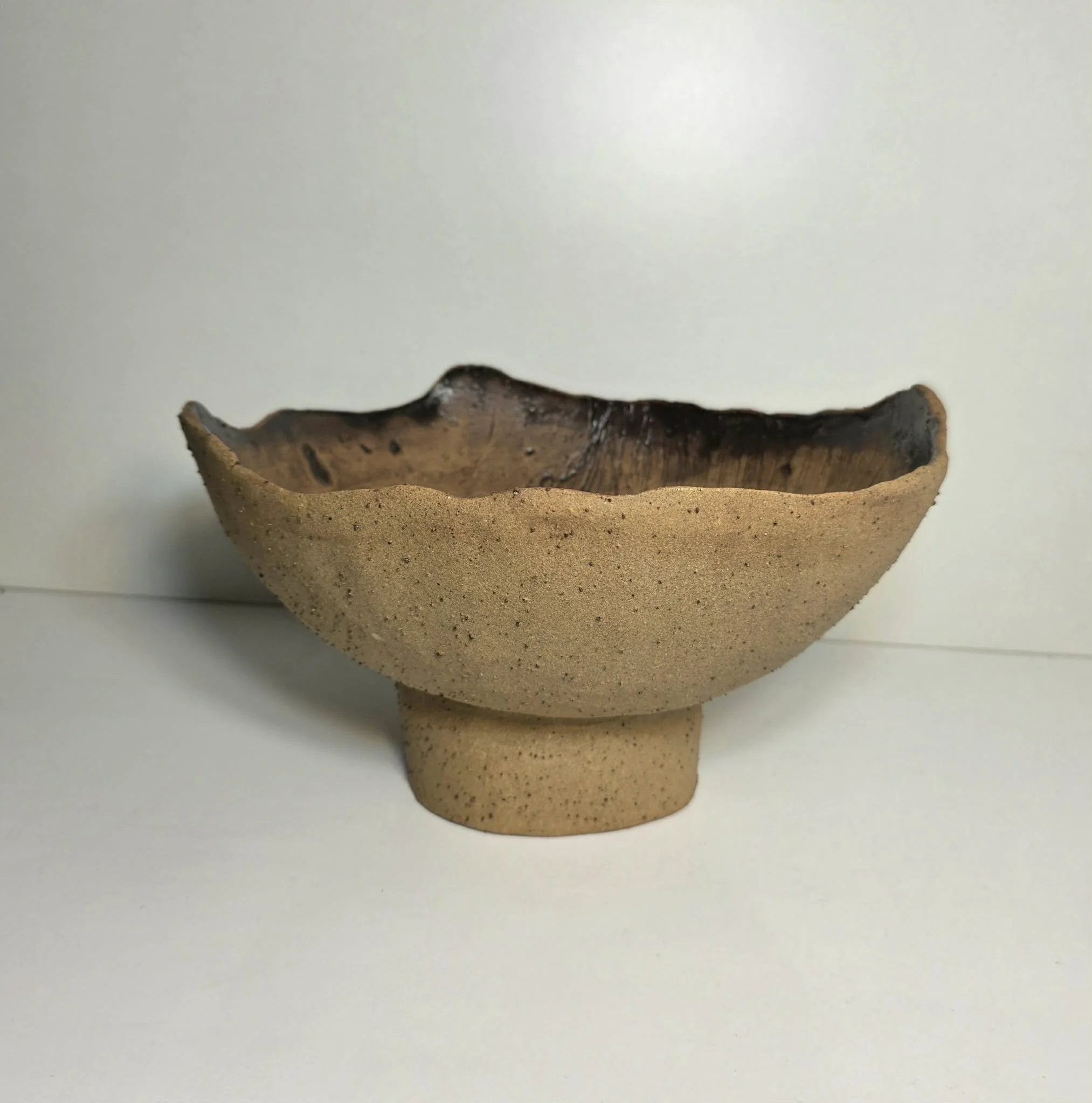 ROUND PEDISTOOL BOWL - Coffee