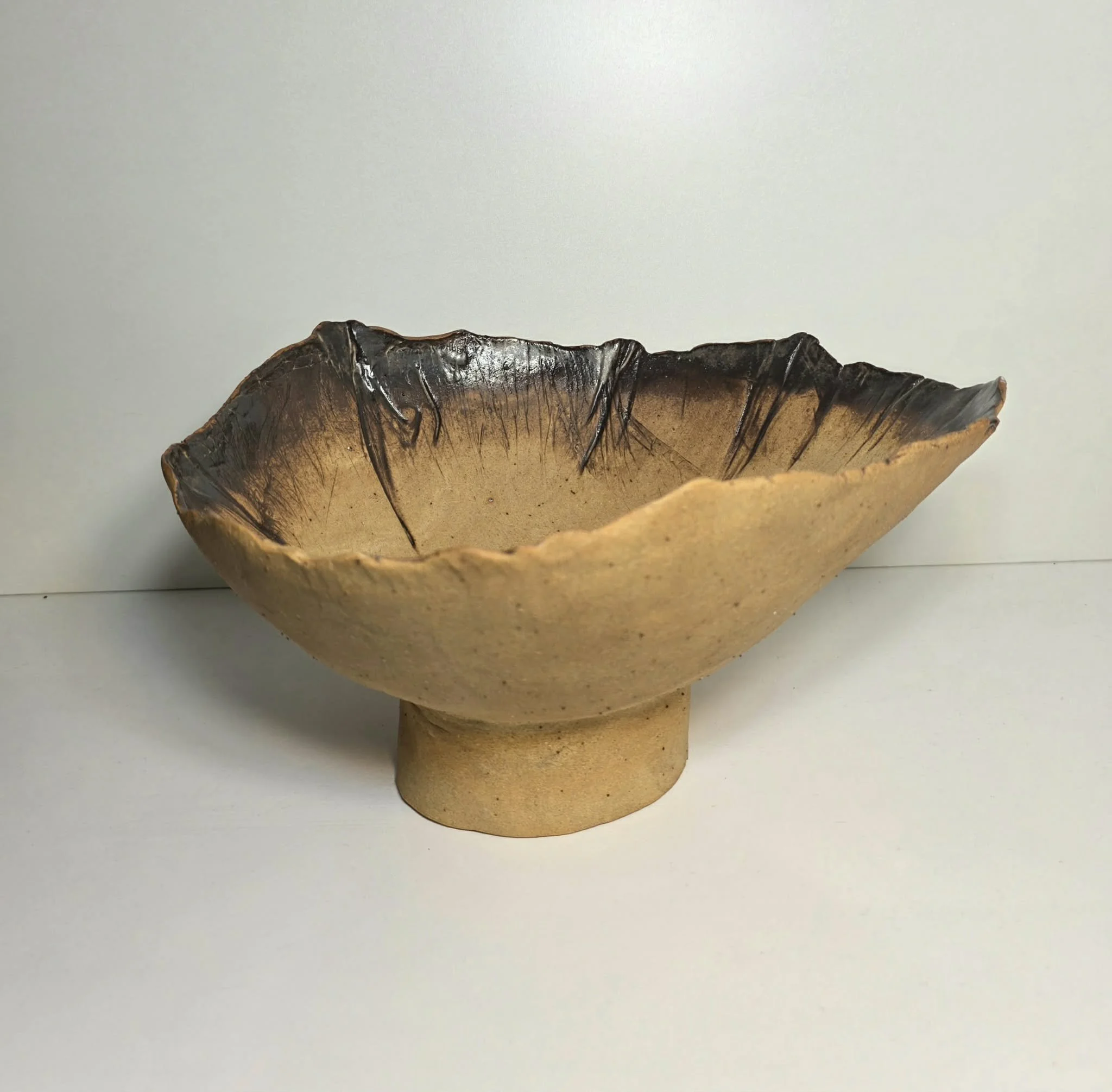 GB Clay Pedistool Bowl Oval 3.jfif
