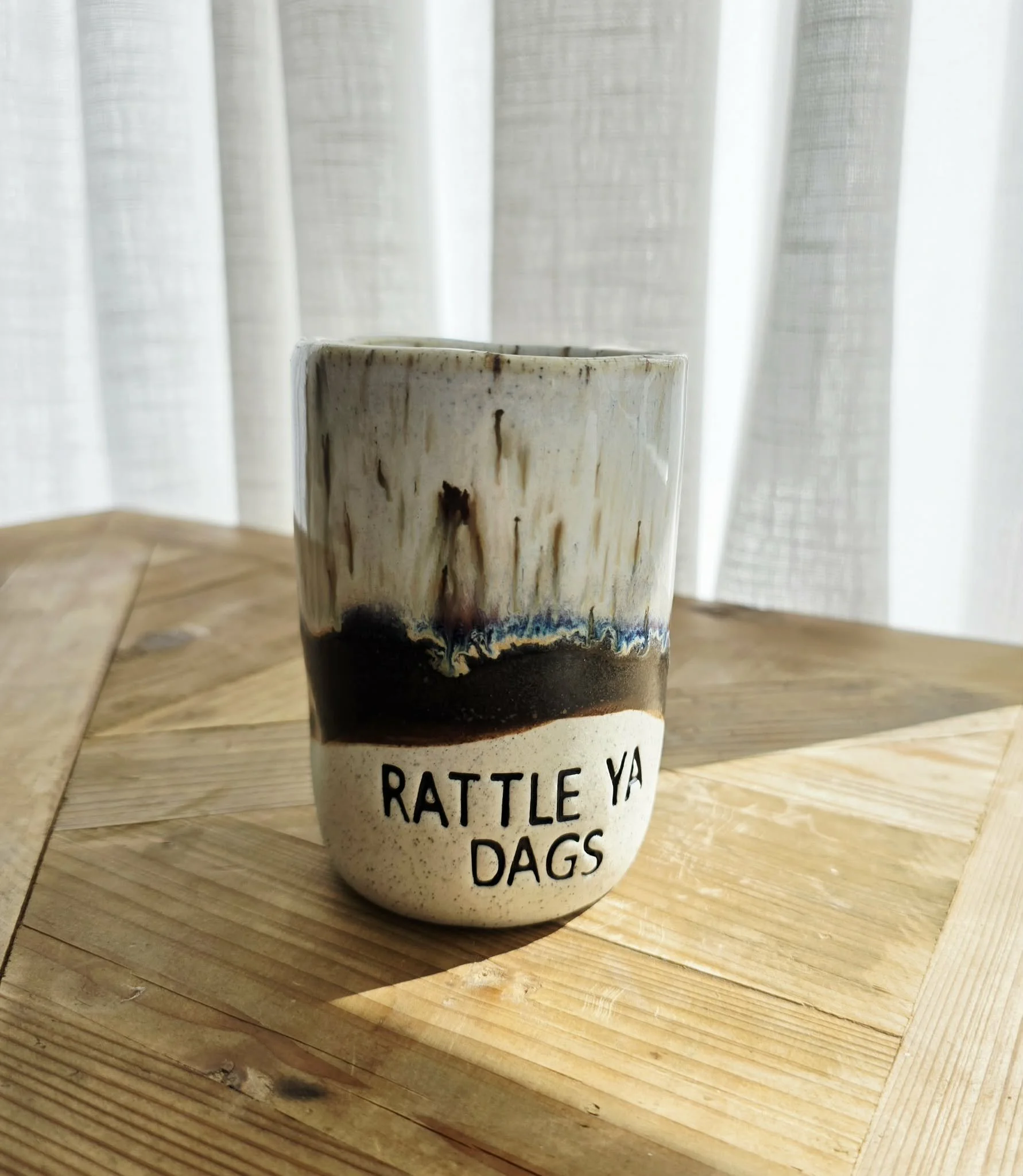 RATTLE YA DAGS - Dimple Coffee Tumbler