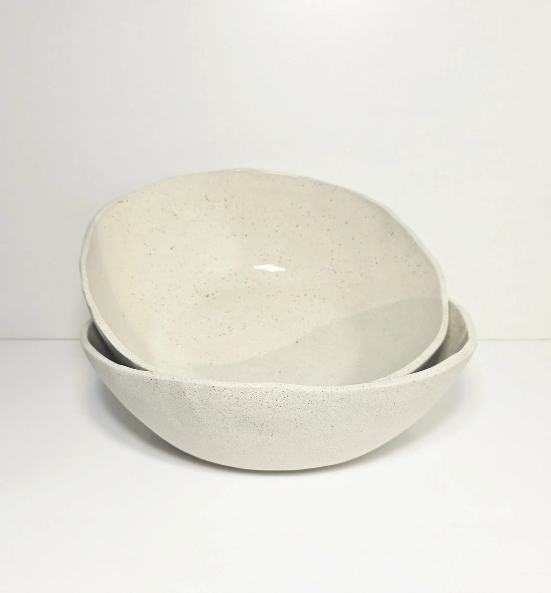 Greyscale - Large Round Bowl