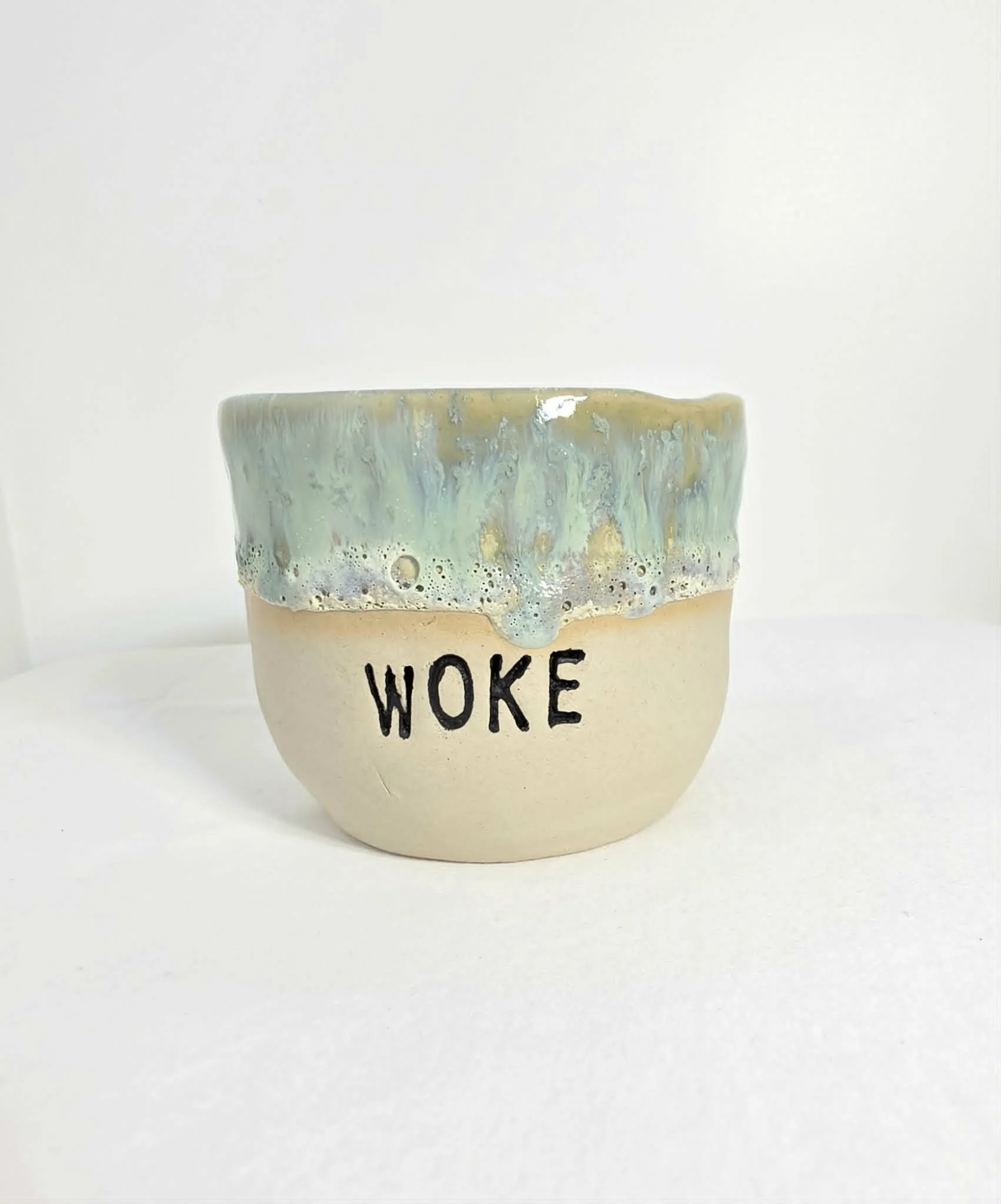 Woke C*#^ Coffee Tumbler - Sea Foam (MADE TO ORDER)