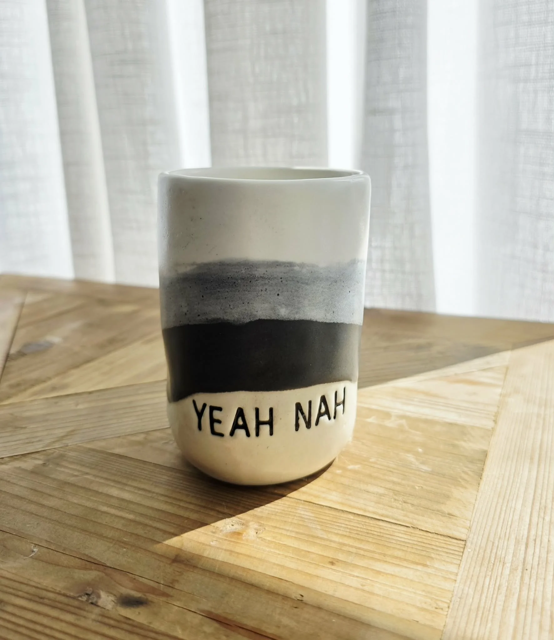 YEAH NAH - Dimple Coffee Tumbler