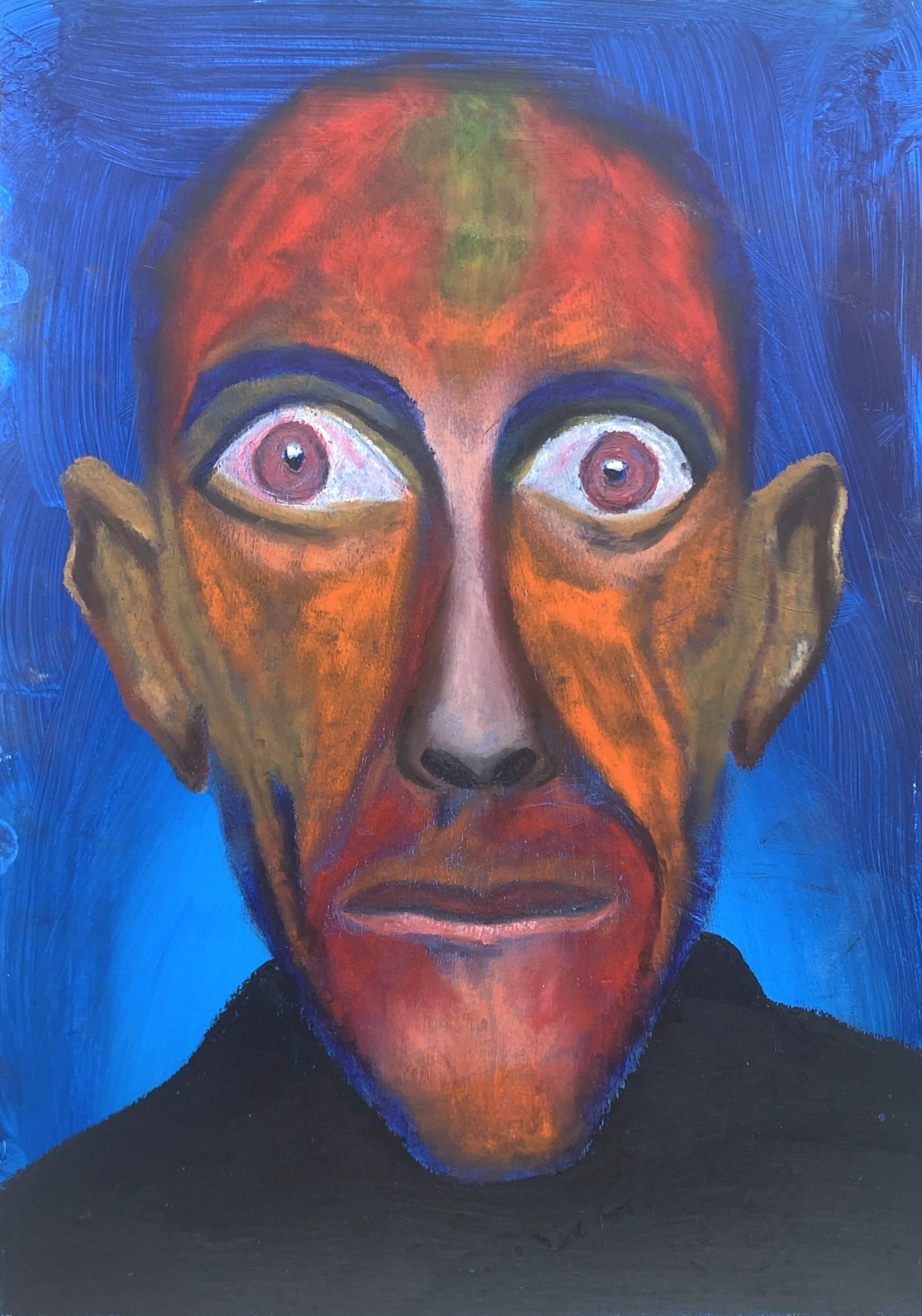Title: Shocking 2019 / 
Medium: Oil Pastel on Paper /	
Size: 10x12 inches / 	
Price: Rs. 10,000 /
AVAILABLE