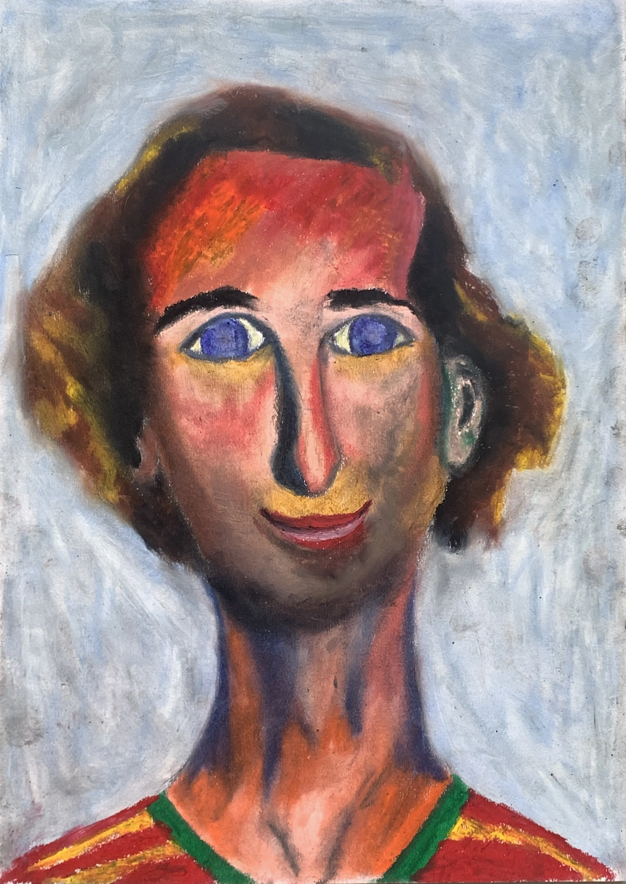 Title: Existing 2019 / 
Medium: Oil Pastel on Paper /	
Size: 10x12 inches / 	
SOLD