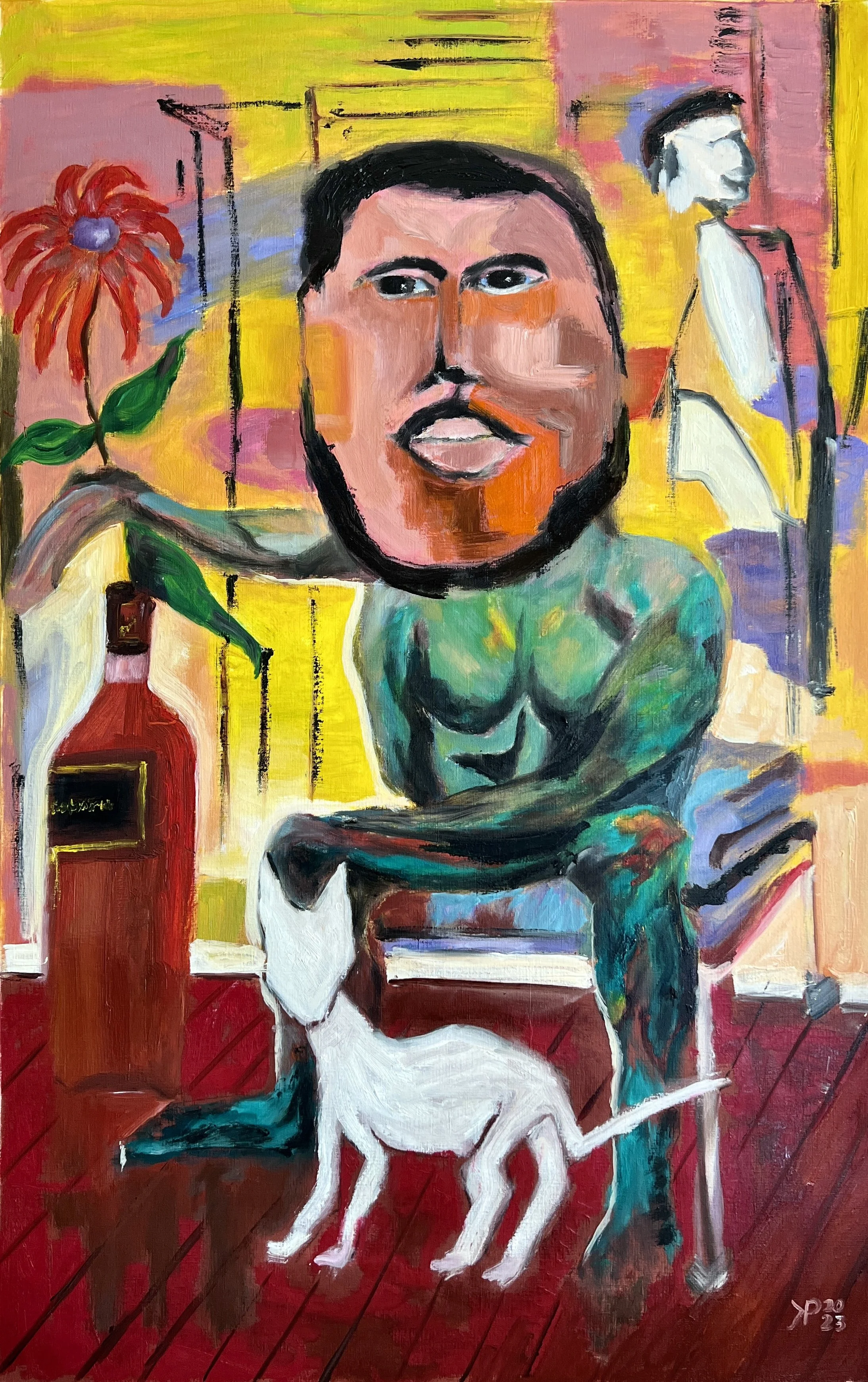 Title: Scotchman 2023 / 
Medium: Mixed Media on Paper /	
Size: 25x39 inches / 	
Price: Rs. 60,480 /
AVAILABLE