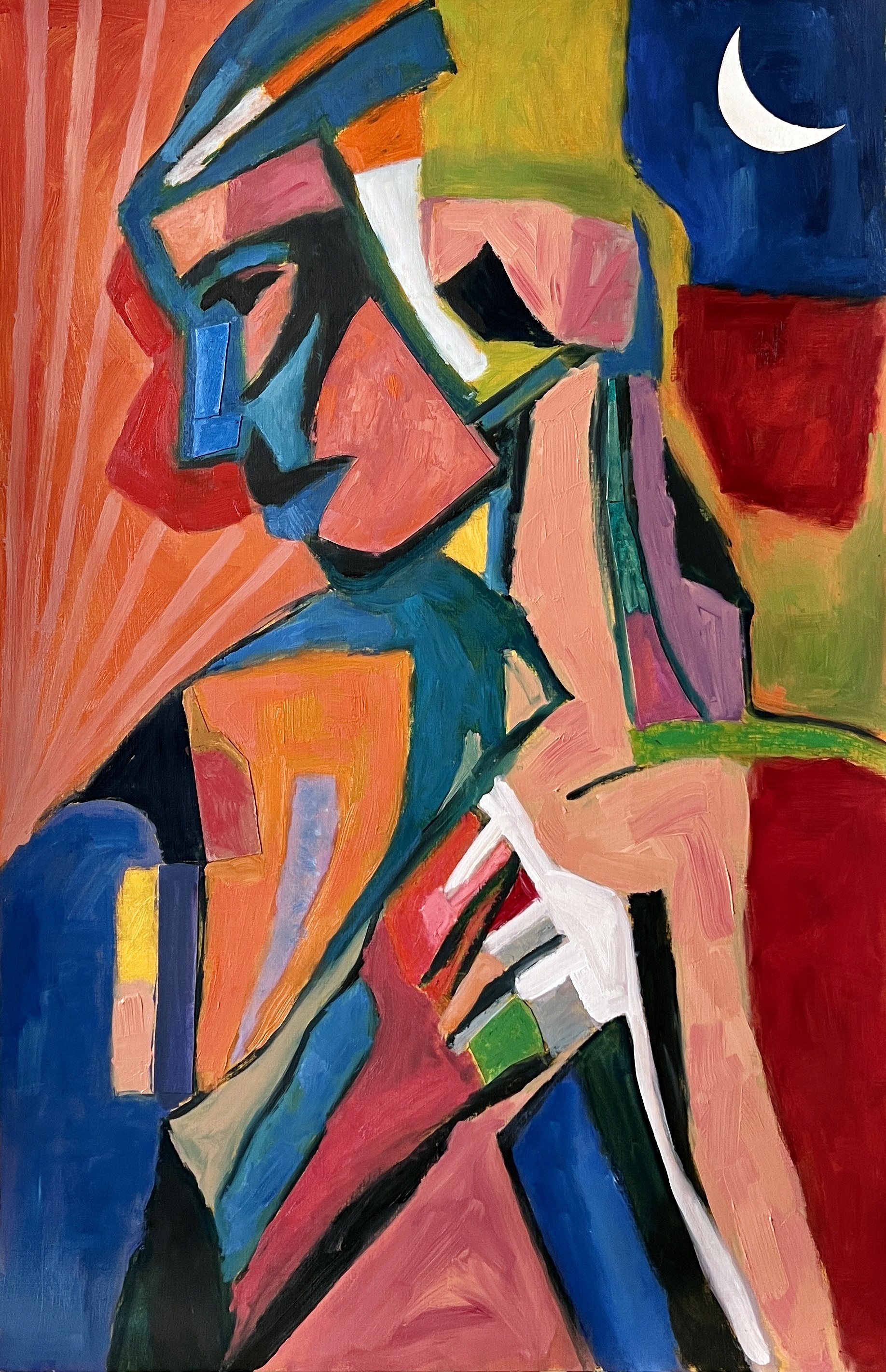 Title: Put Together 2023 / 
Medium: Mixed Media on Paper /	
Size: 25x39 inches / 	
SOLD