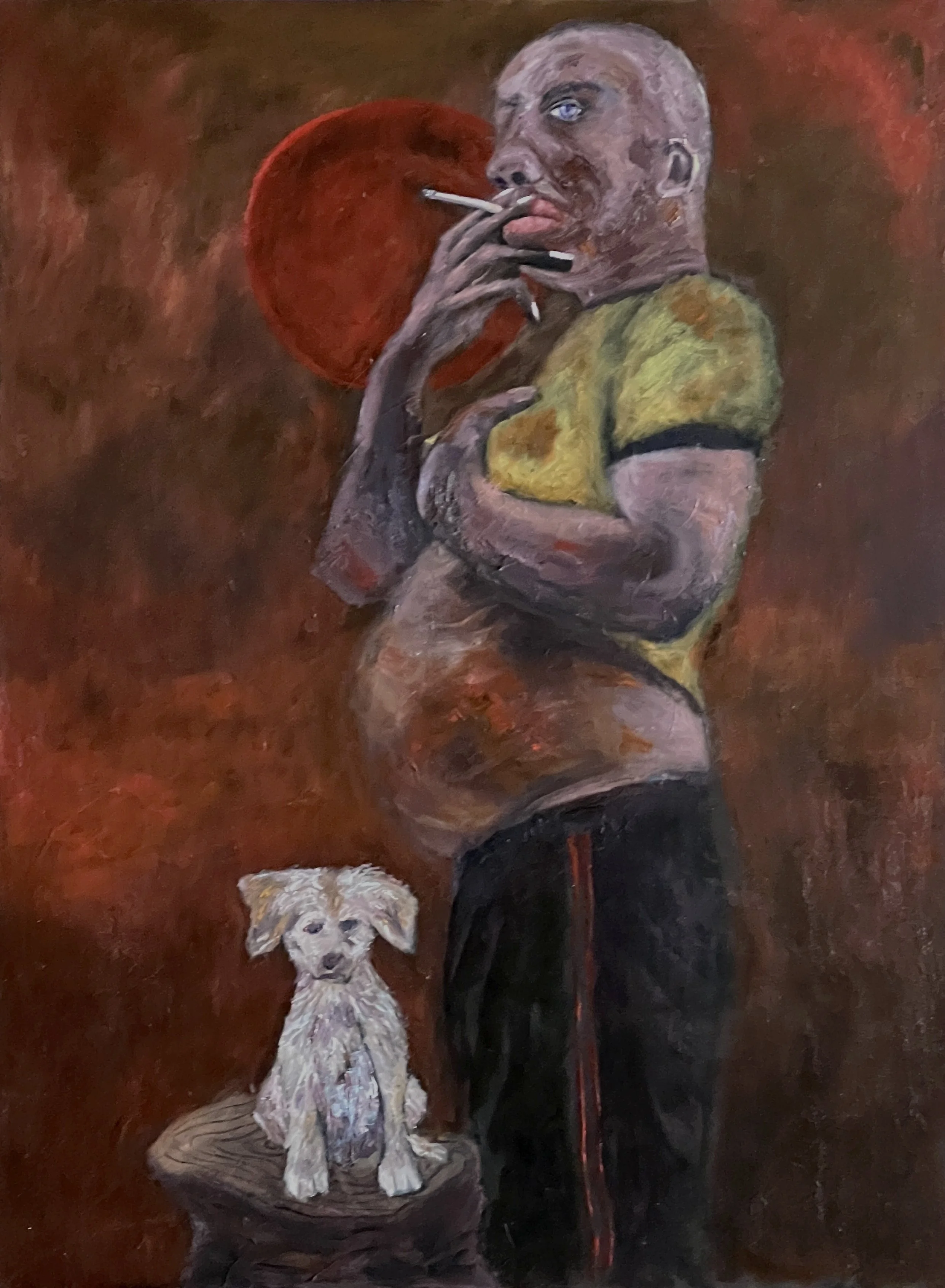 Title: Indulgent 2023 / 
Medium: Oil on Stretched Canvas /	
Size: 30x40 inches / 	
Price: Rs. 67,200 /
AVAILABLE