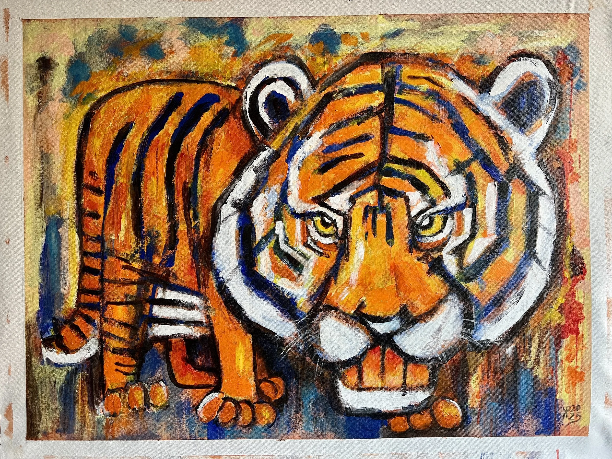 Title: Survivor / 
Medium: Acrylic on Canvas /	
Size: 27x36 inches / 	
Price: Rs. 53,500 /
AVAILABLE