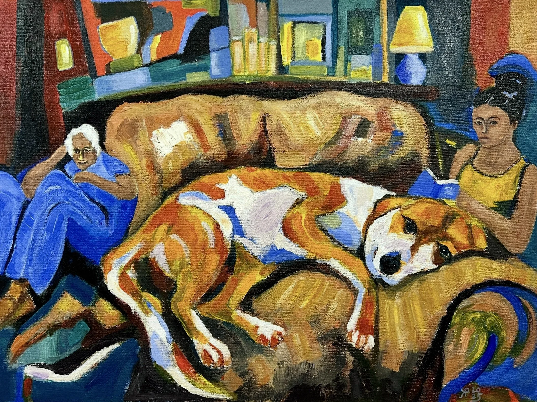 Title: Occupied / 
Medium:  Acrylic on canvas /	
Size: 22x30 inches / 	
SOLD