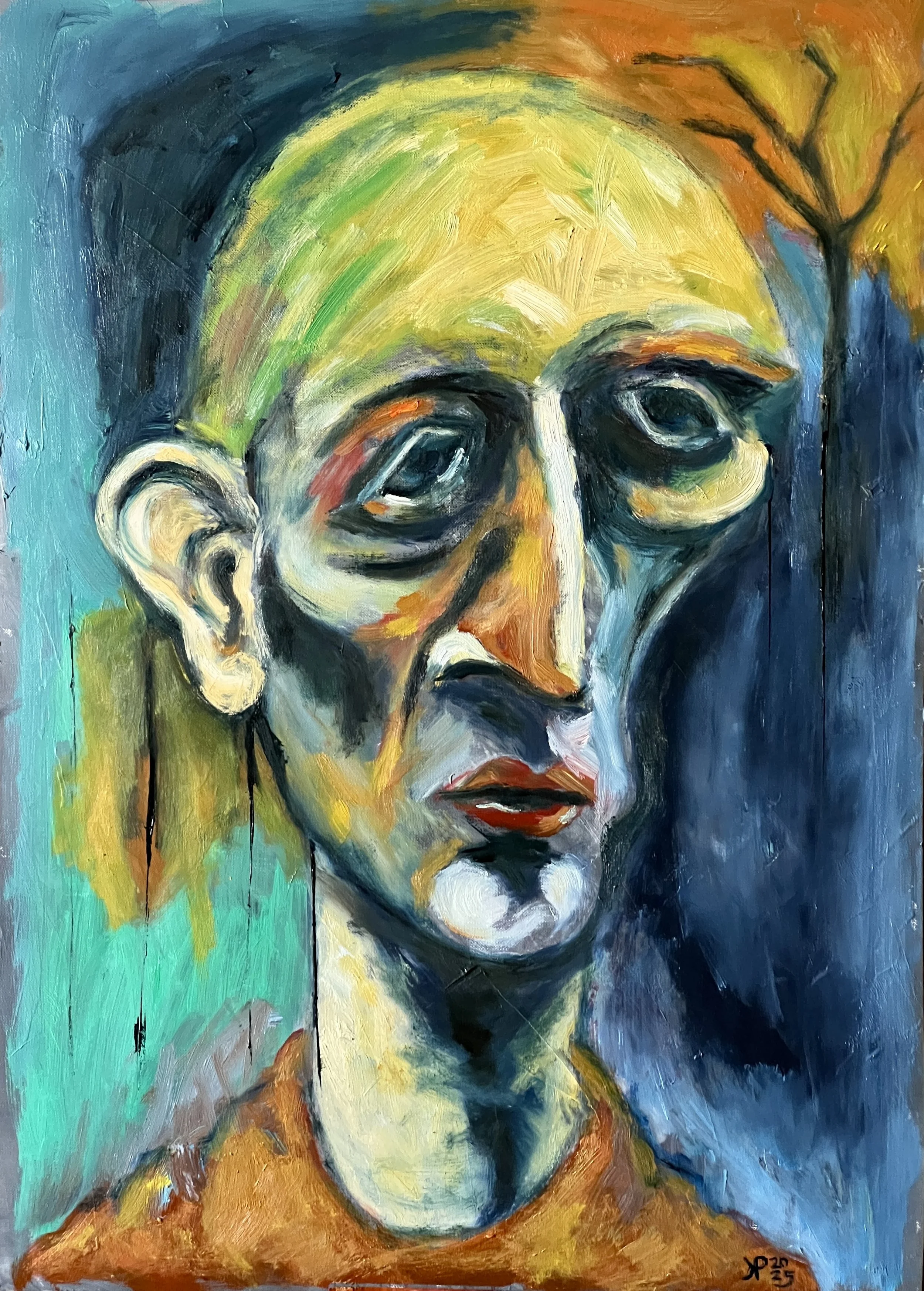 Size: 20x24 inches on paper
Medium: Oil and oil pastel
SOLD
