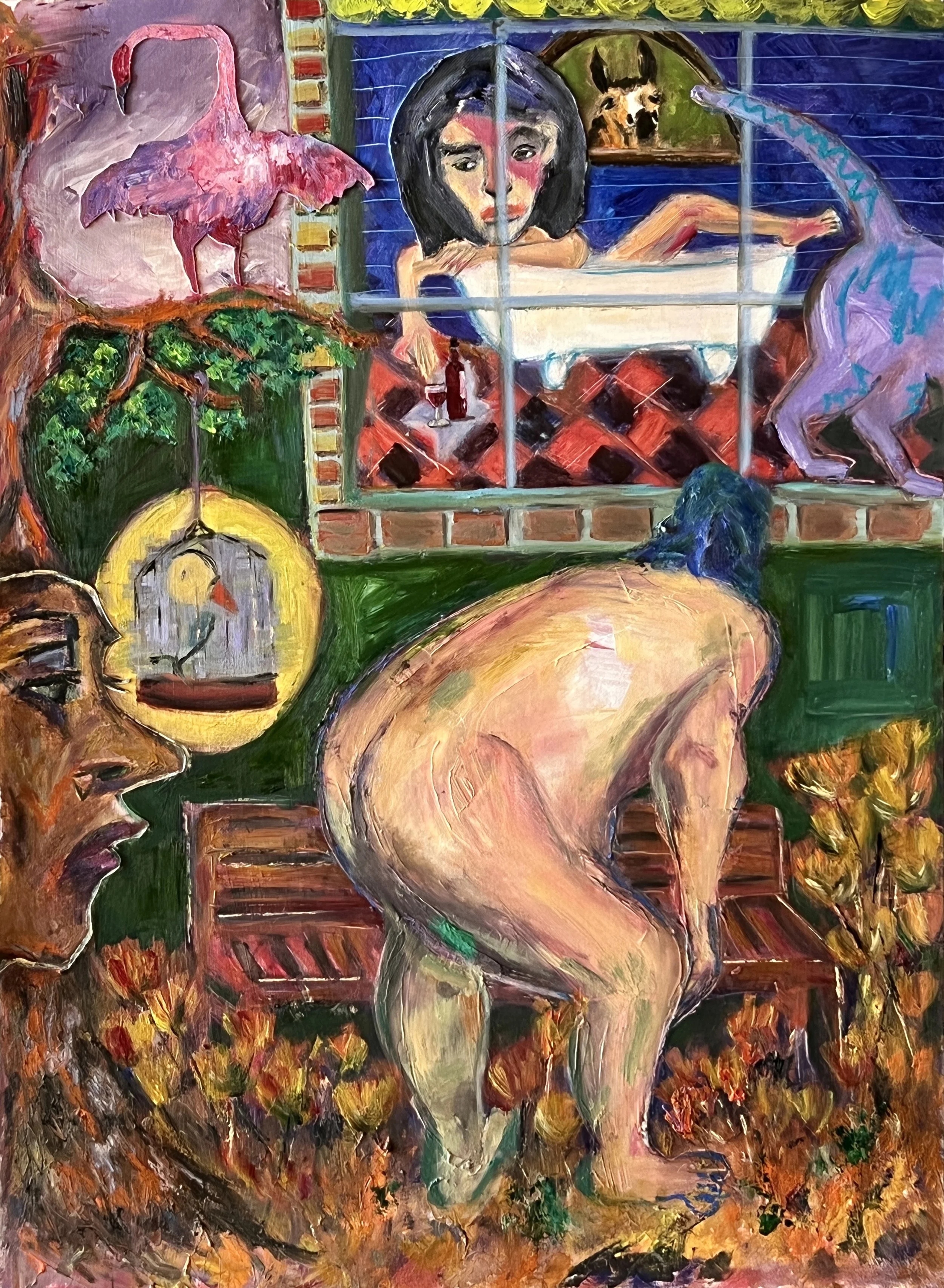 Title: Night Show 2022 / 
Medium: Mixed Media on Paper /	
Size: 22x30 inches / 	
SOLD
