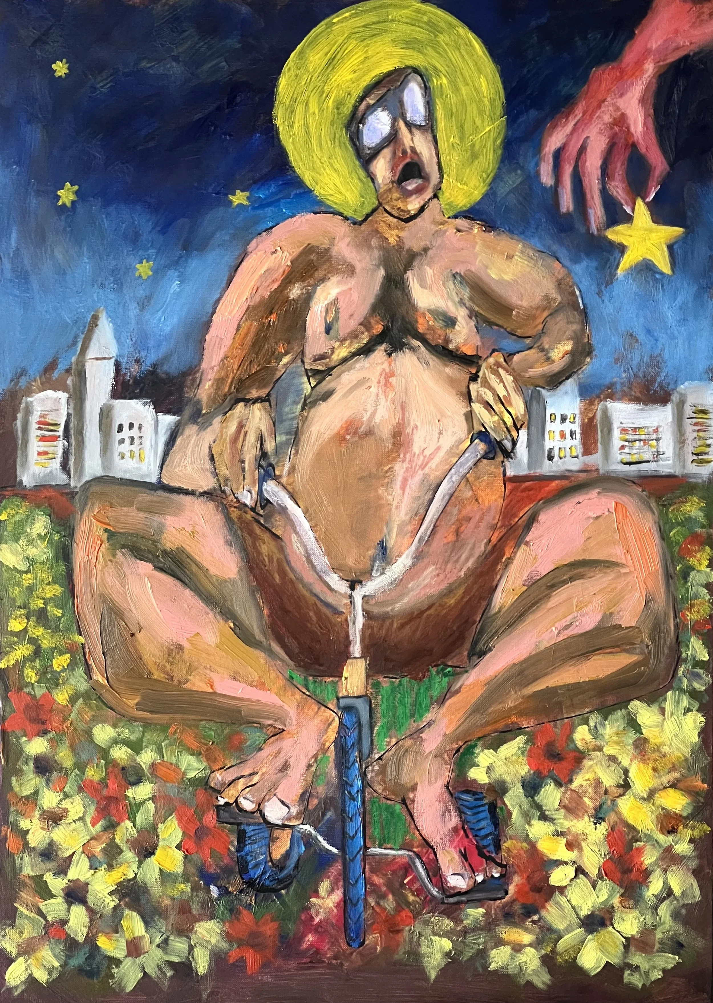 Title: Young Again 2022 / 
Medium: Mixed Media on Paper /	
Size: 16x24 inches / 	
SOLD