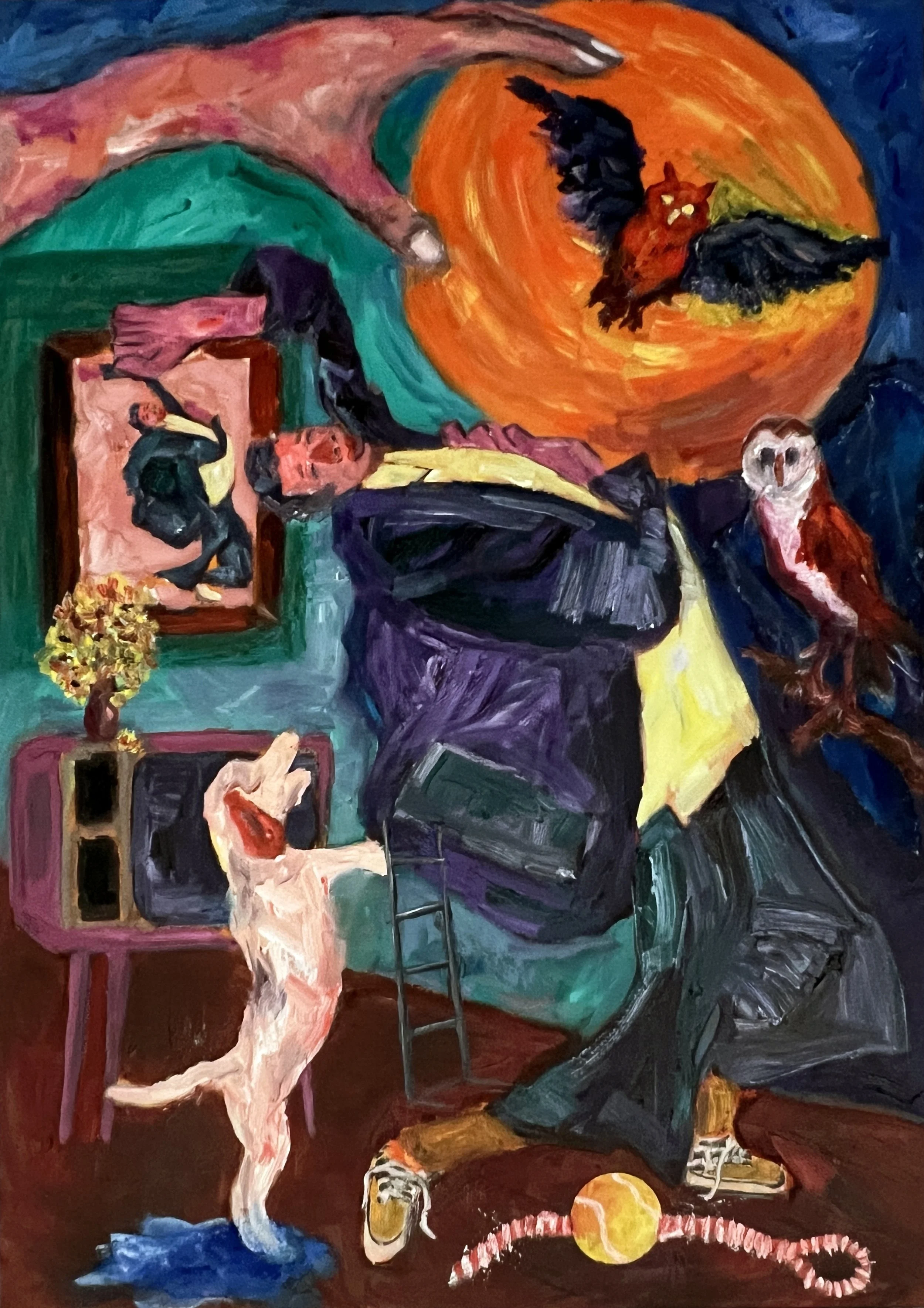 Title: Dance Like Nobody's Watching 2022 / 
Medium: Mixed Media on Paper /	
Size: 20x28 inches / 	
SOLD