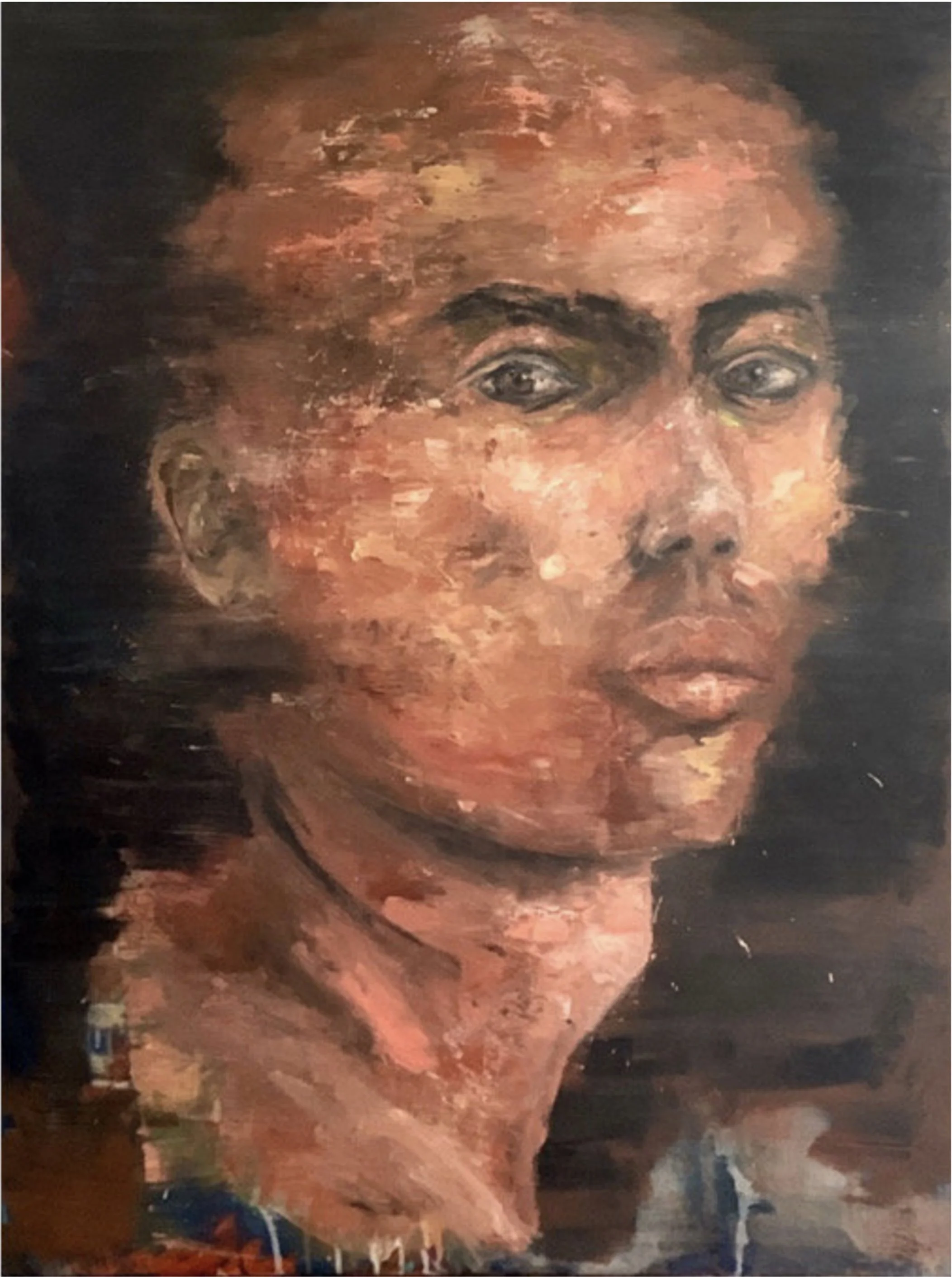 Title: I'm Right Here 2021 / 
Medium: Oil Paint on Stretched Canvas /	
Size: 30x40 inches / 	
Price: Rs. 70,000 /
AVAILABLE