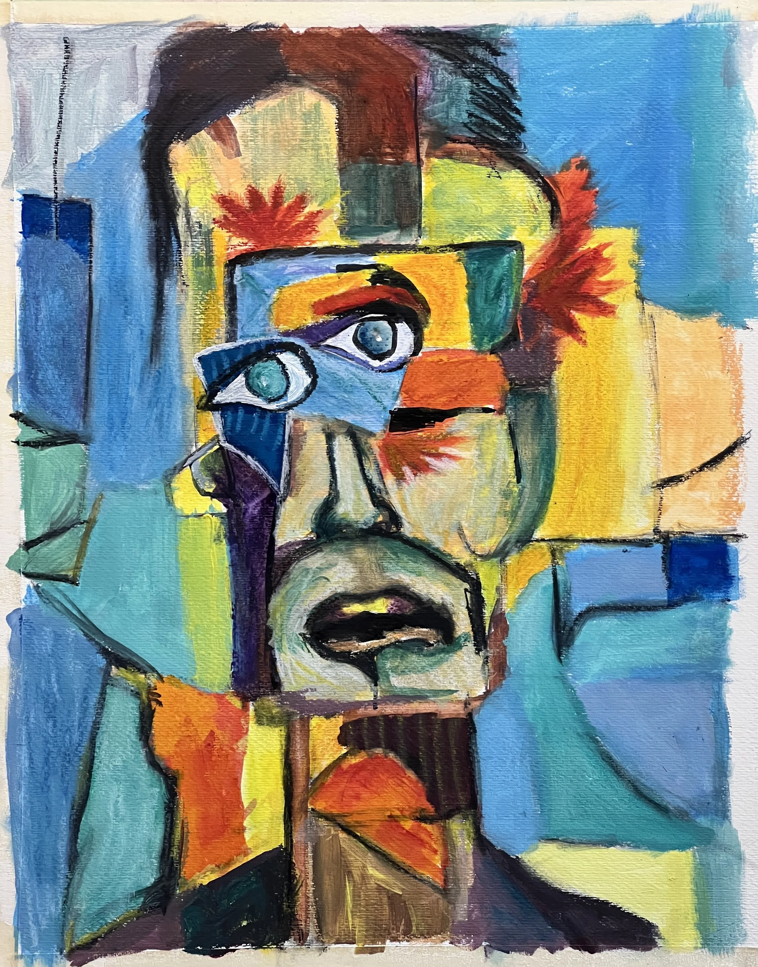 Title: Put Together/ 
Medium: Mixed Media on Paper /	
Size: 15x19 inches/ 	
SOLD