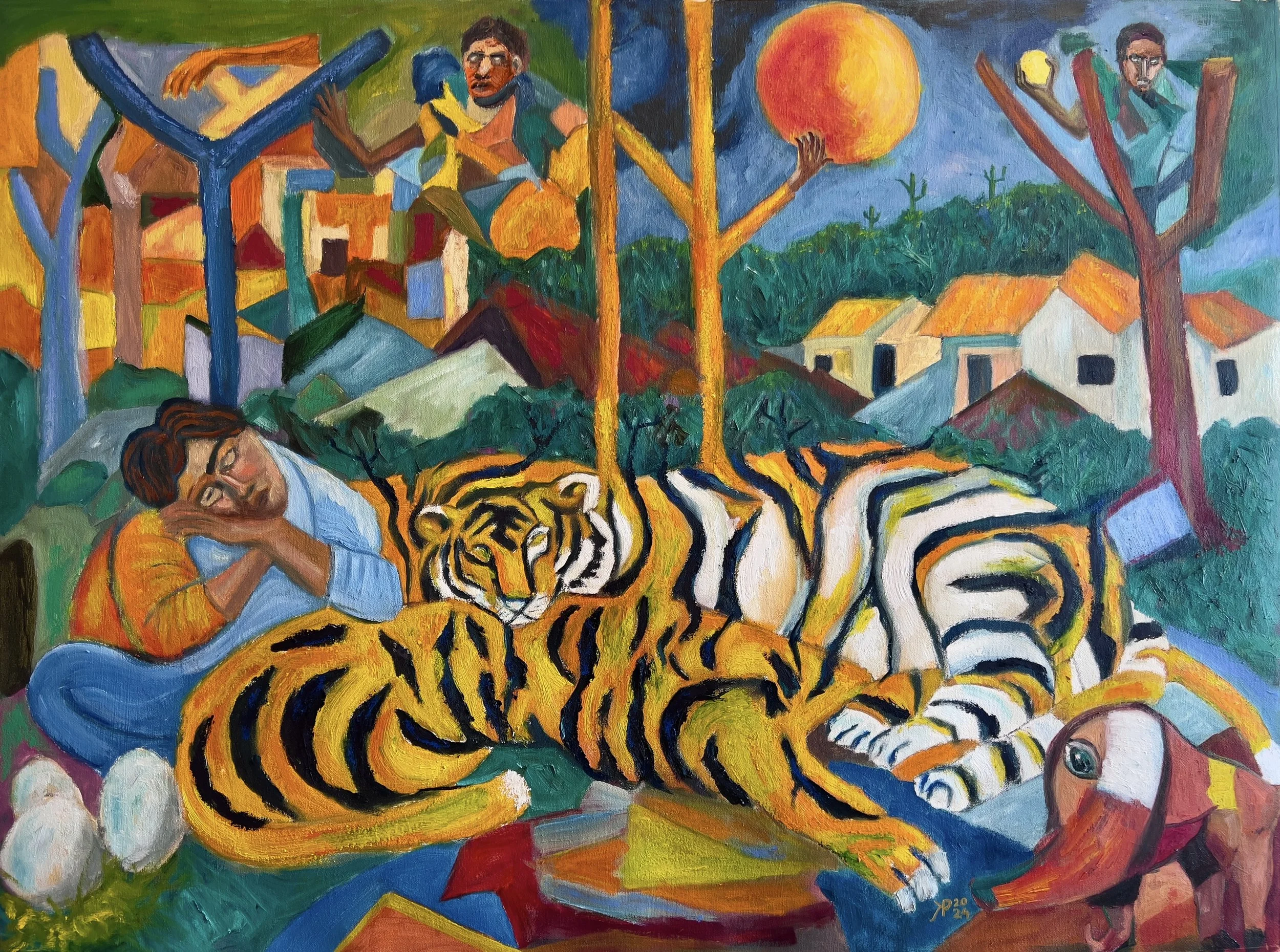 Title: Coexistence / 
Medium: Oil on Canvas /	
Size: 30x40 inches / 	
SOLD