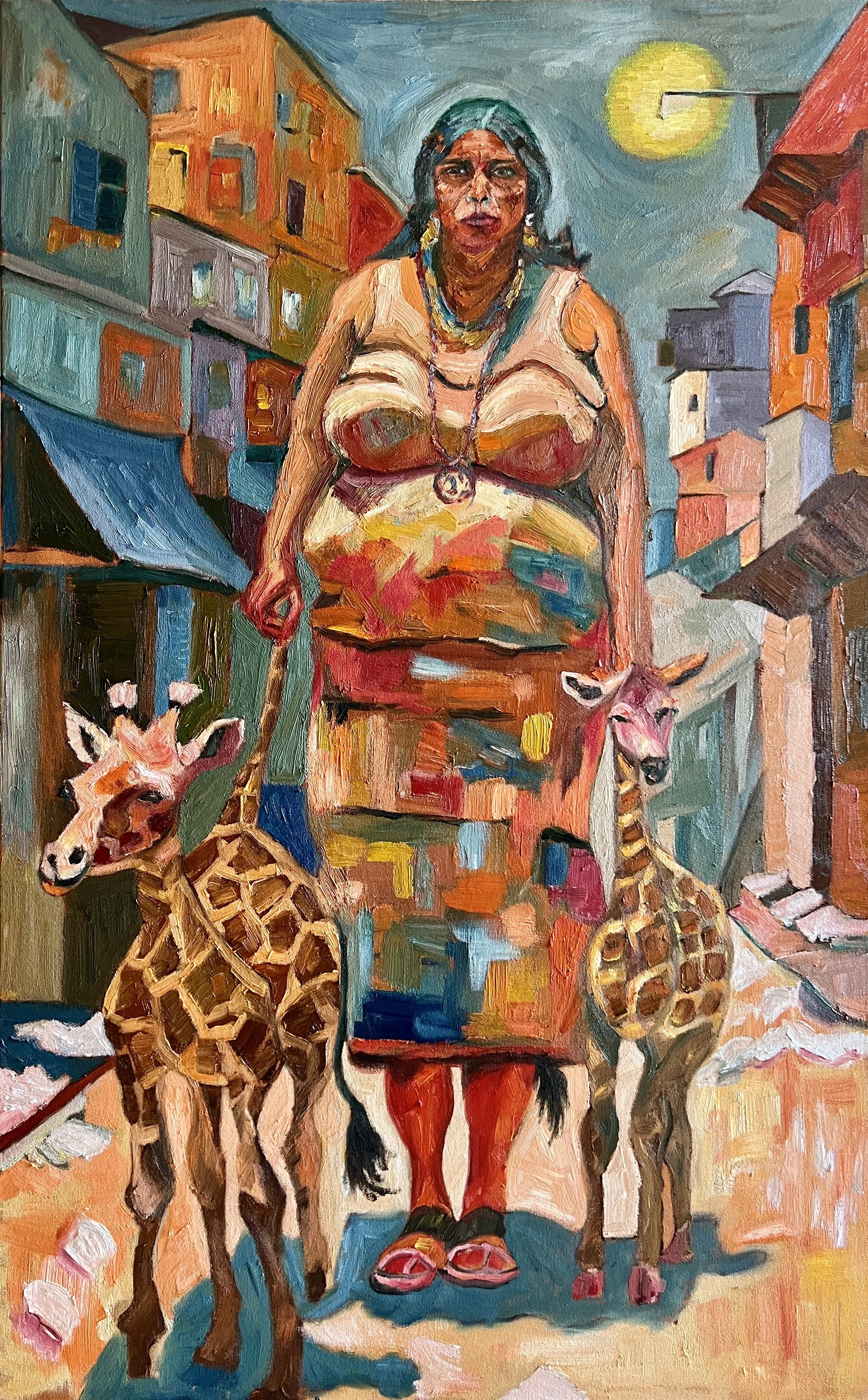 Title: Stand Tall / 
Medium: Oil on Stretched Canvas /	
Size: 30x48 inches / 	
SOLD