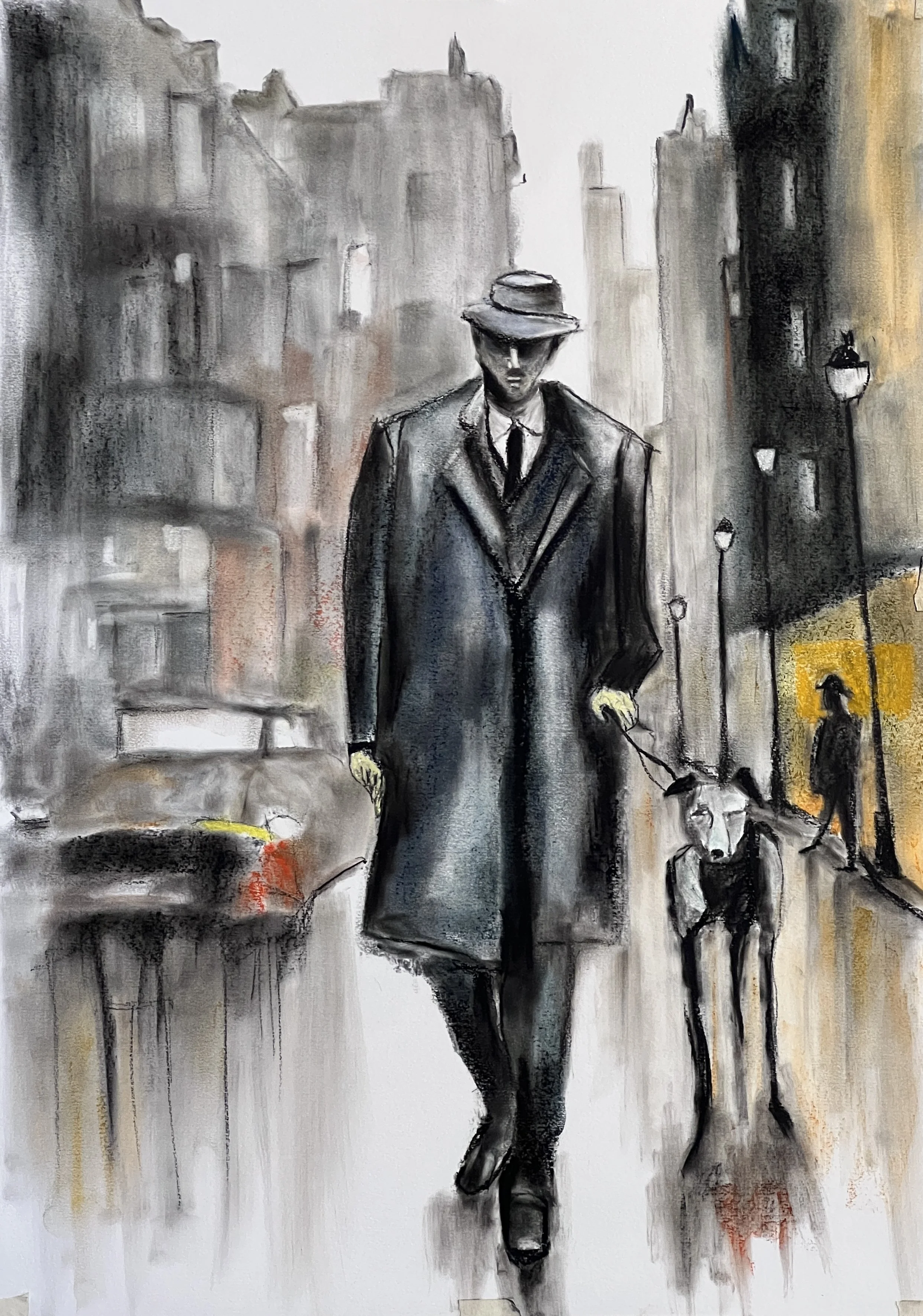 Title: Quality Time / 
Medium: Charcoal and pastel on paper /
Size: 16x24 inches/ 	
Price: Rs. 22,000 /
AVAILABLE