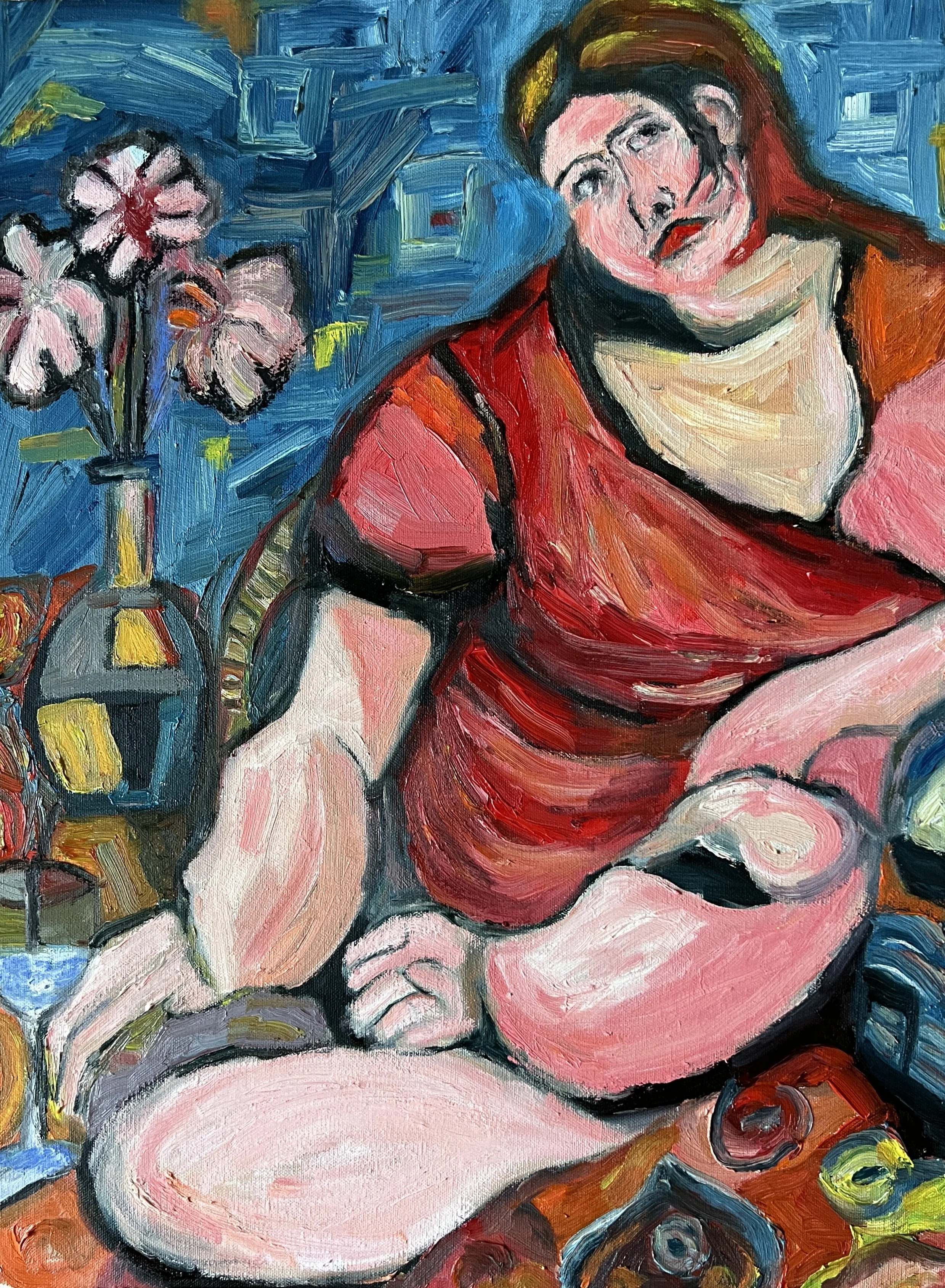 Title: Dig Deep / 
Medium: Oil on Stretched Canvas /	
Size: 18x24 inches/ 	
Price: Rs. 34,000 /
AVAILABLE