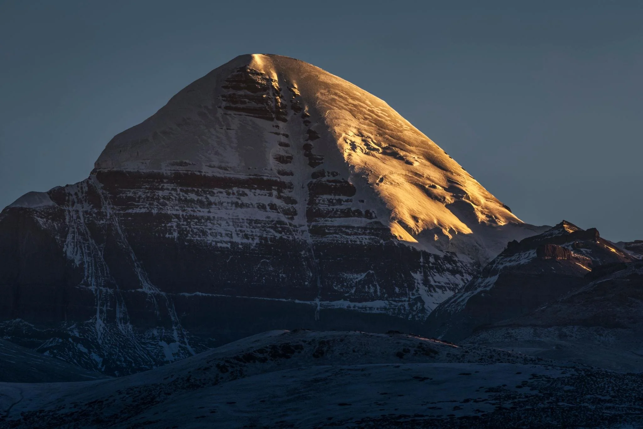 Mount Kailash during sunrise.