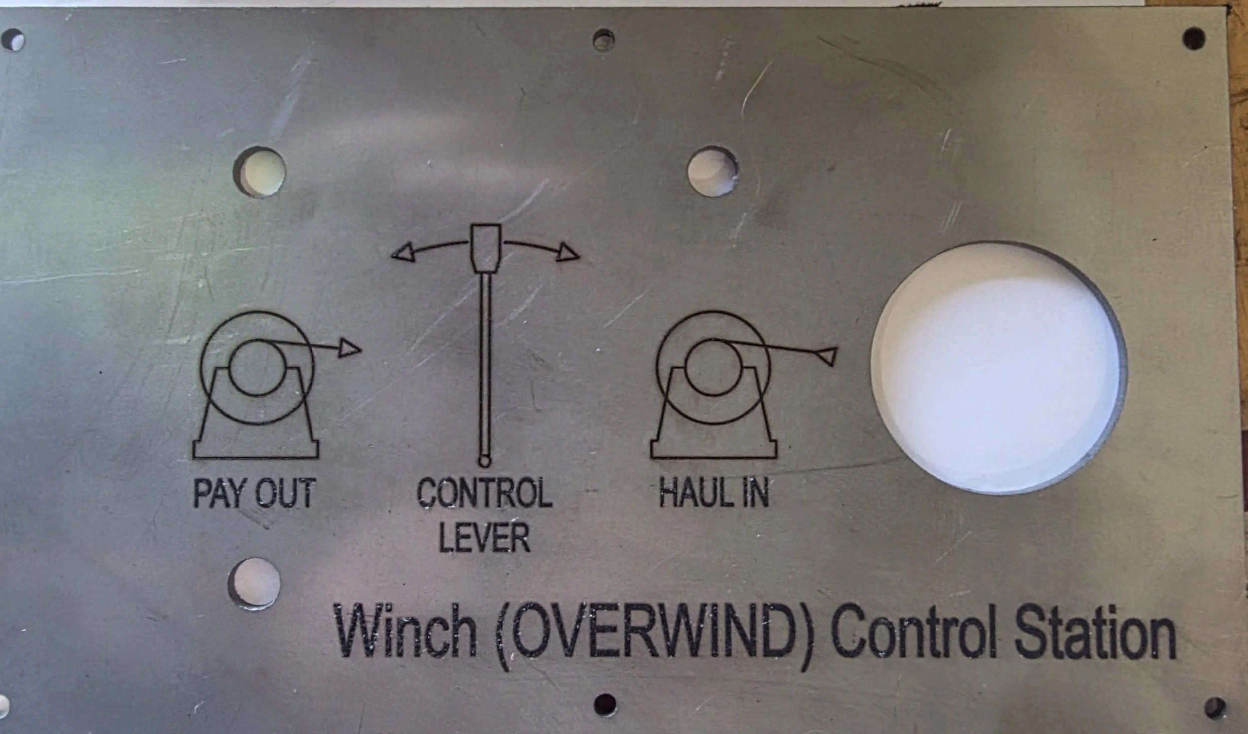 316 Stainless Steel - Customer Supplied- Operation Instruction plate