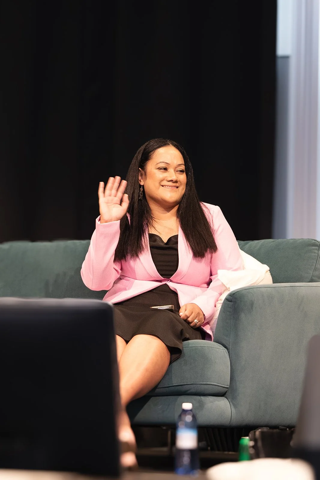 Lesieli, representing Lālanga and presenting innovative education strategies, AI learning, and future-focused solutions for educators and communities.