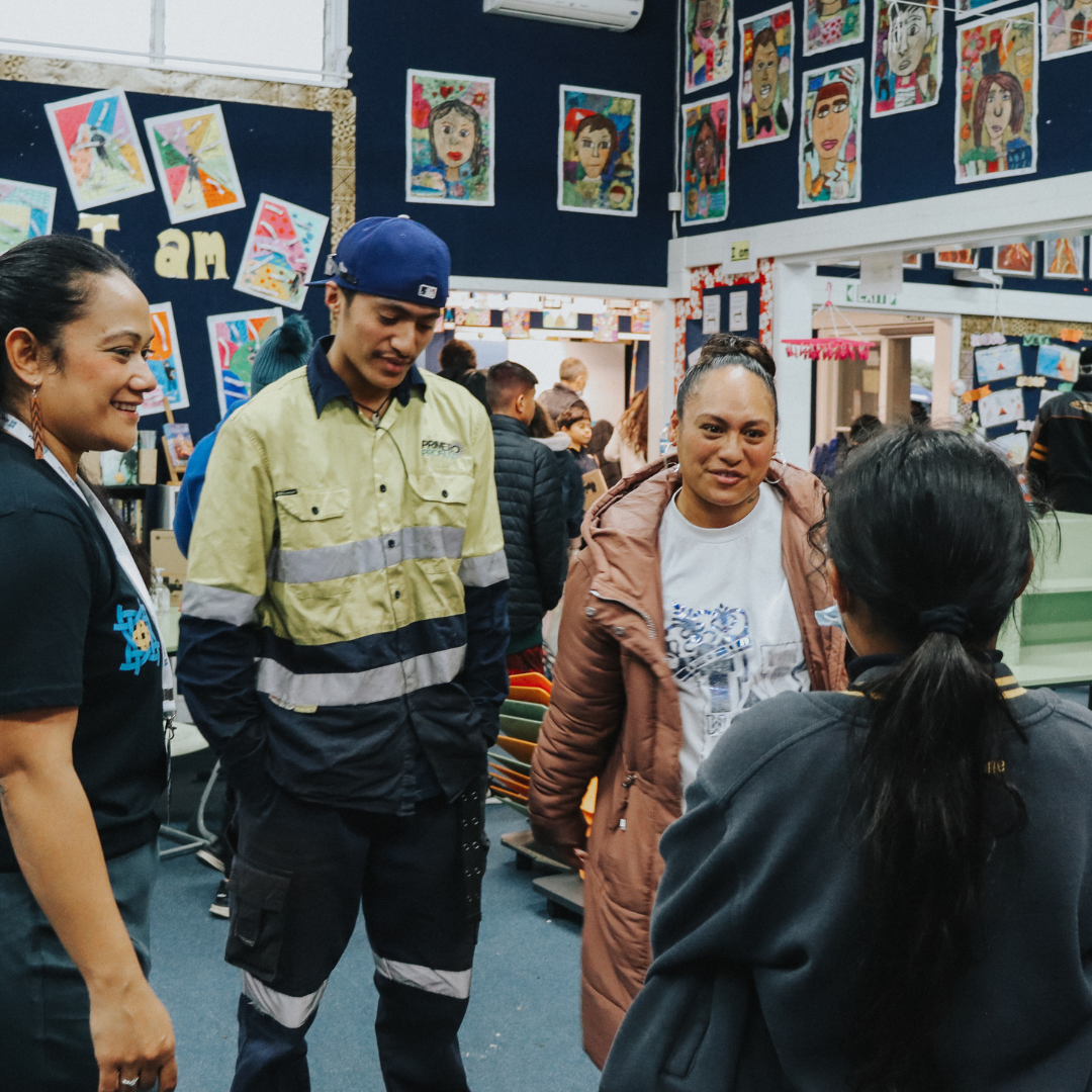 Lālanga families connecting through collaborative learning and culturally responsive education experiences.
