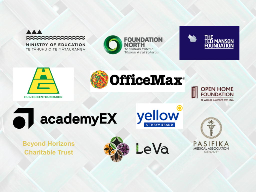 Partner organisations supporting Lālanga education programmes, AI learning initiatives, and community impact across New Zealand.