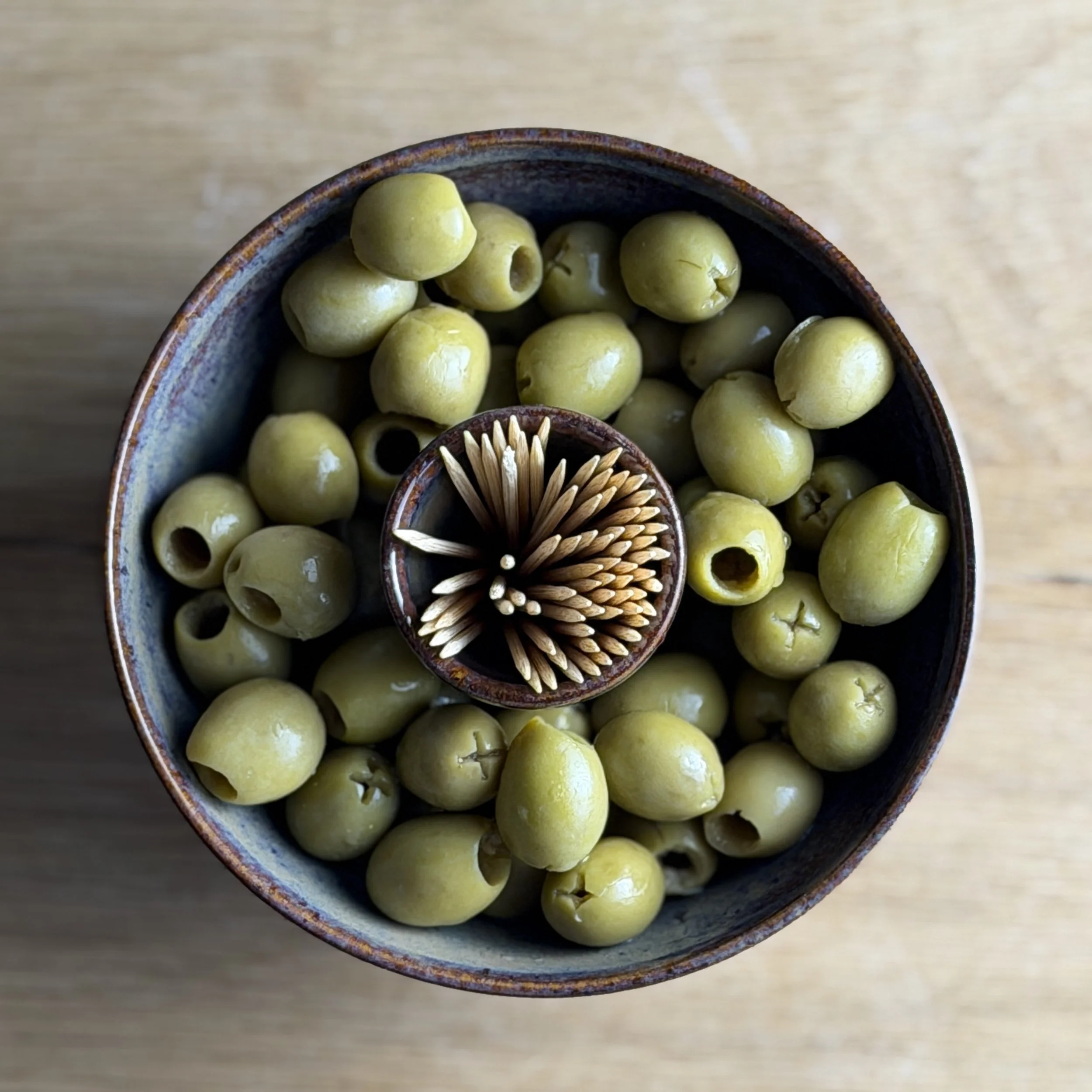 Handmade Olive Bowl Serving Dish - Burgundy