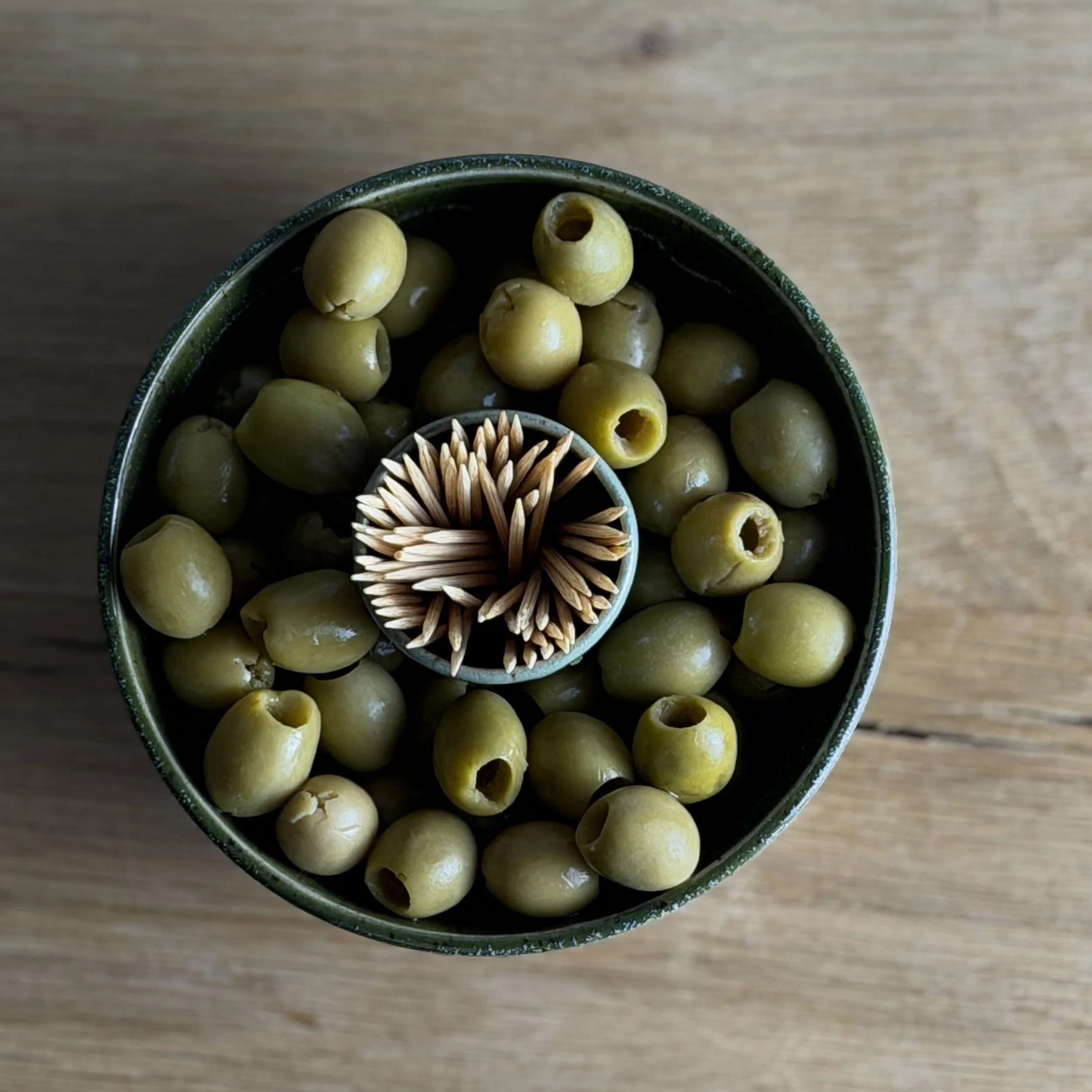 Handmade Olive Bowl Serving Dish - Green