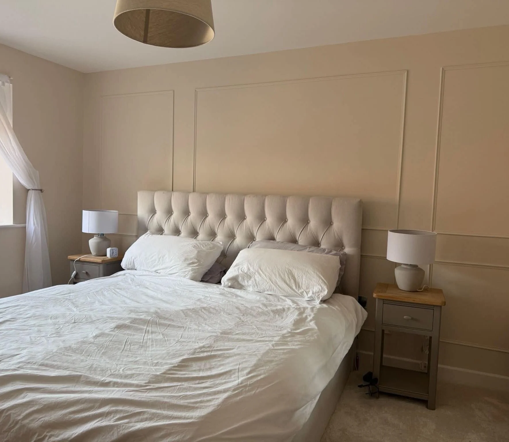 Wainscoting Master Bedroom