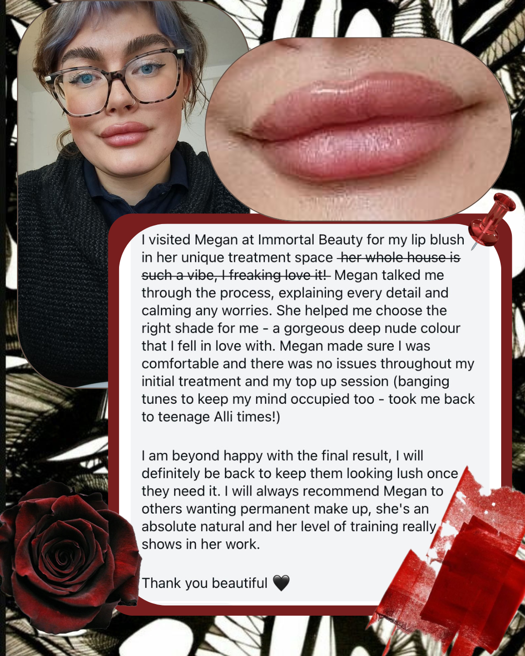 Lip blush, review, Pmu lips, permanent makeup, Nottingham, Newark, lips