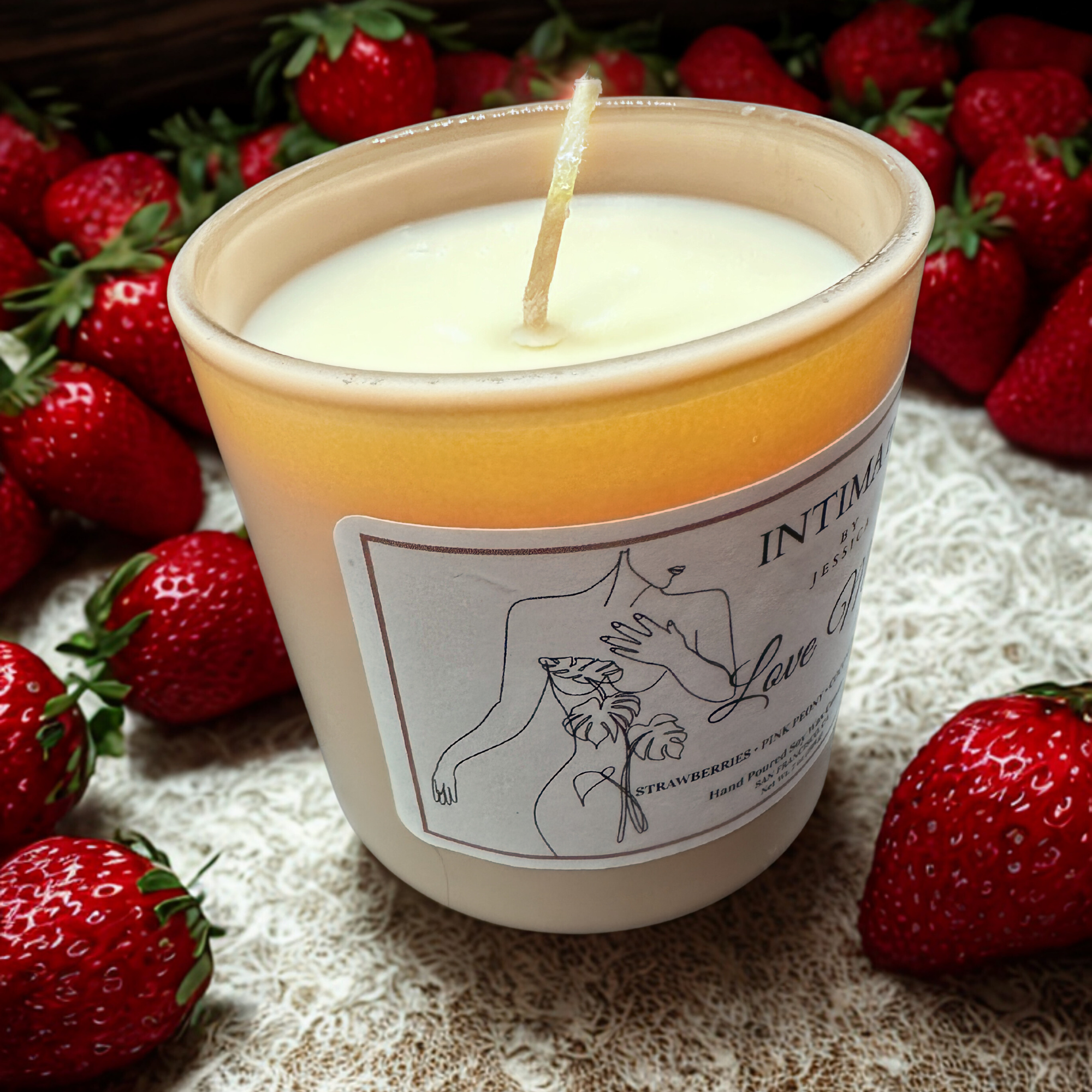 Fall in love with “Love Me” — a hand-poured soy candle that wraps your space in sweet, flirty warmth.