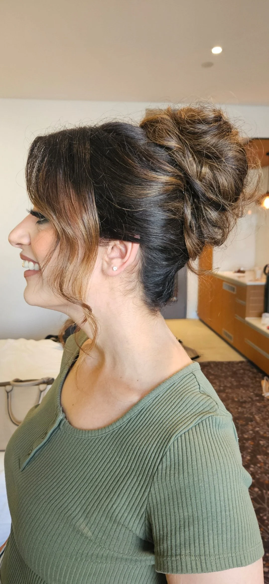 Bridal upstyle with braided detailing created at Jazz Up Your Hair in Eagle Vale Sydney.
