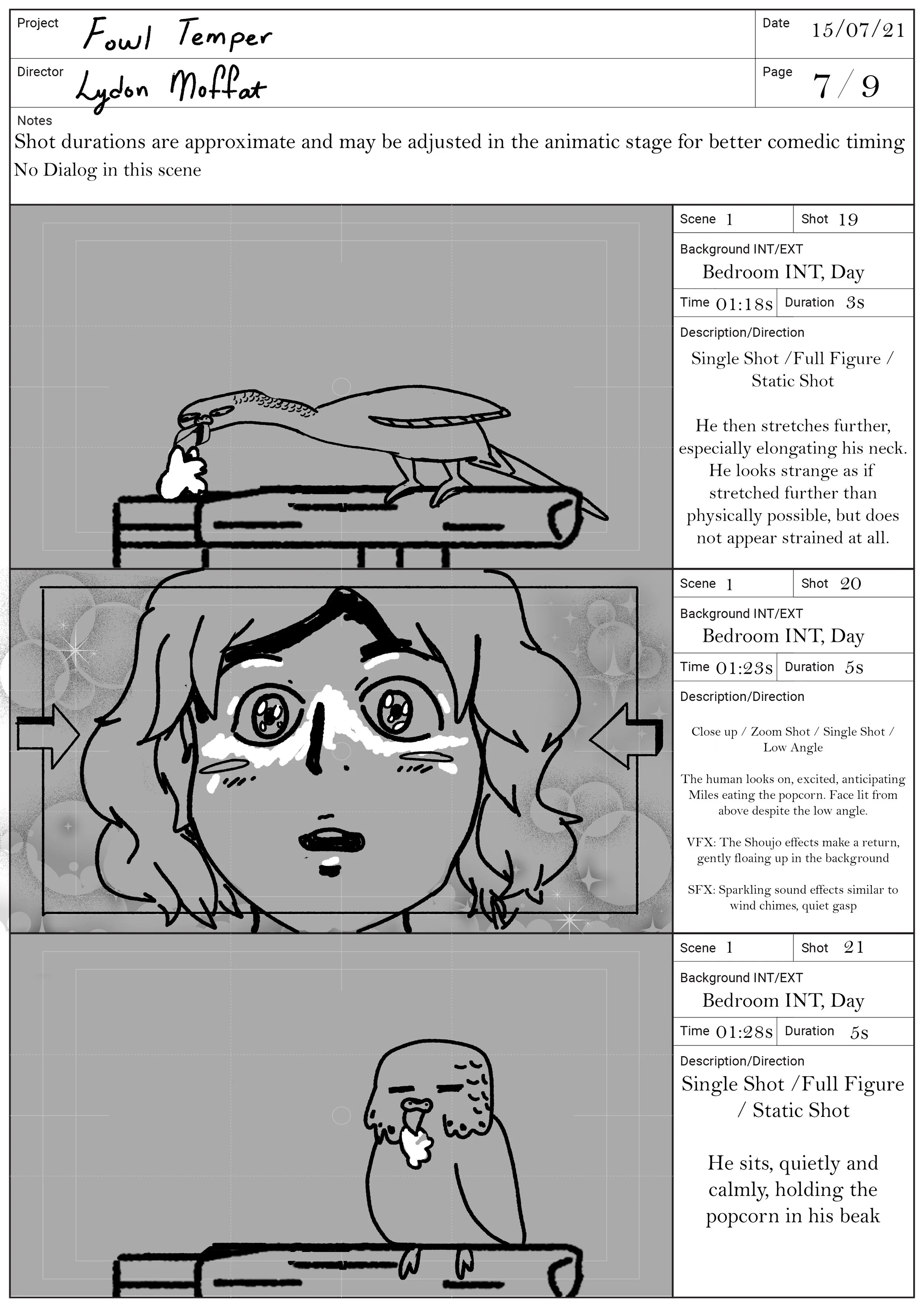 Fowl Temper Storyboard Page 7