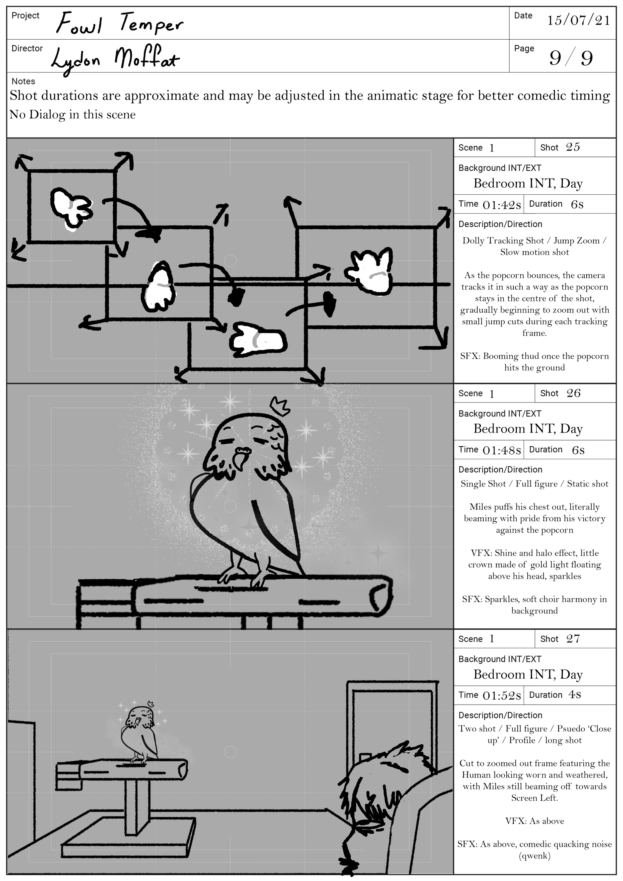 Fowl Temper Storyboard Page 9