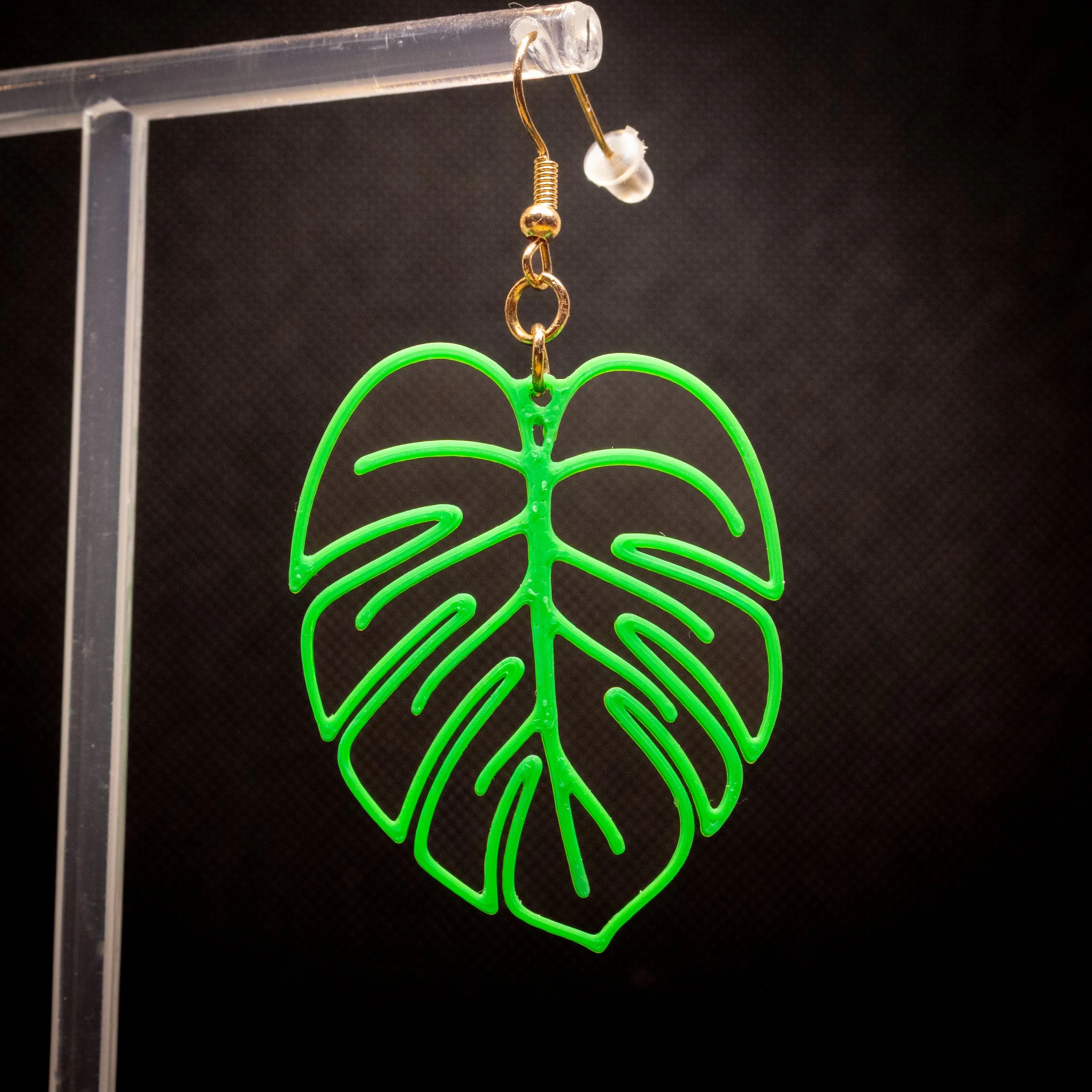 Tropical Leaf Statement Earrings