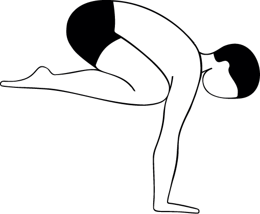 Black silhouette of a woman with a ponytail, sitting cross-legged and holding a tablet or phone in her hand.