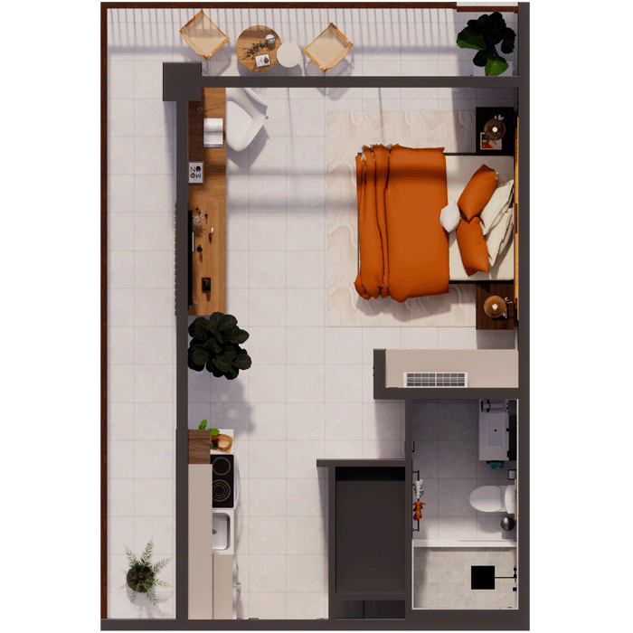 The Palm Haus -Studio Plus plan