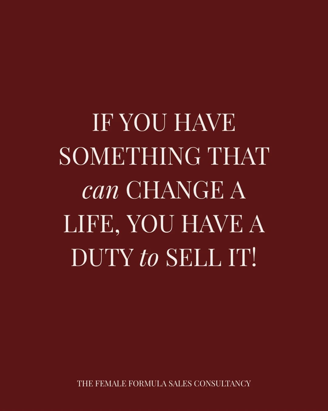 You&rsquo;re not convincing anyone about anything. If you have something that can change a life it&rsquo;s absolutely your duty to sell it! 

Someone, somewhere is desperate for the solution you&rsquo;ve built so don&rsquo;t hesitate to talk about it